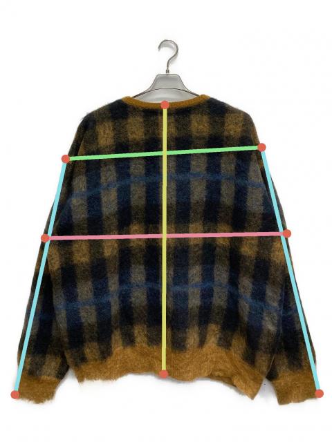 中古・古着通販】stein (シュタイン) KID MOHAIR CARDIGAN(CHECK