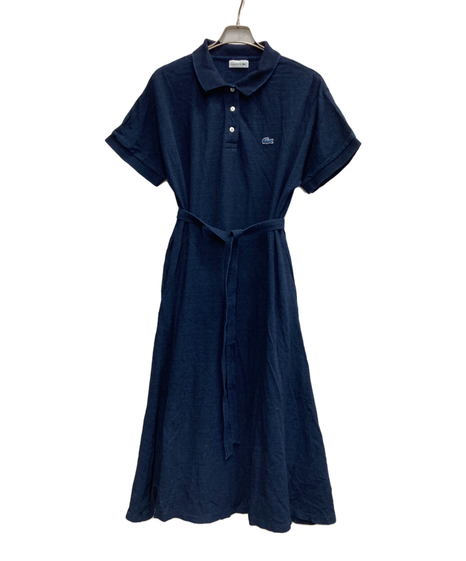 中古・古着通販】LACOSTE (ラコステ) インディゴポロドレス ネイビー