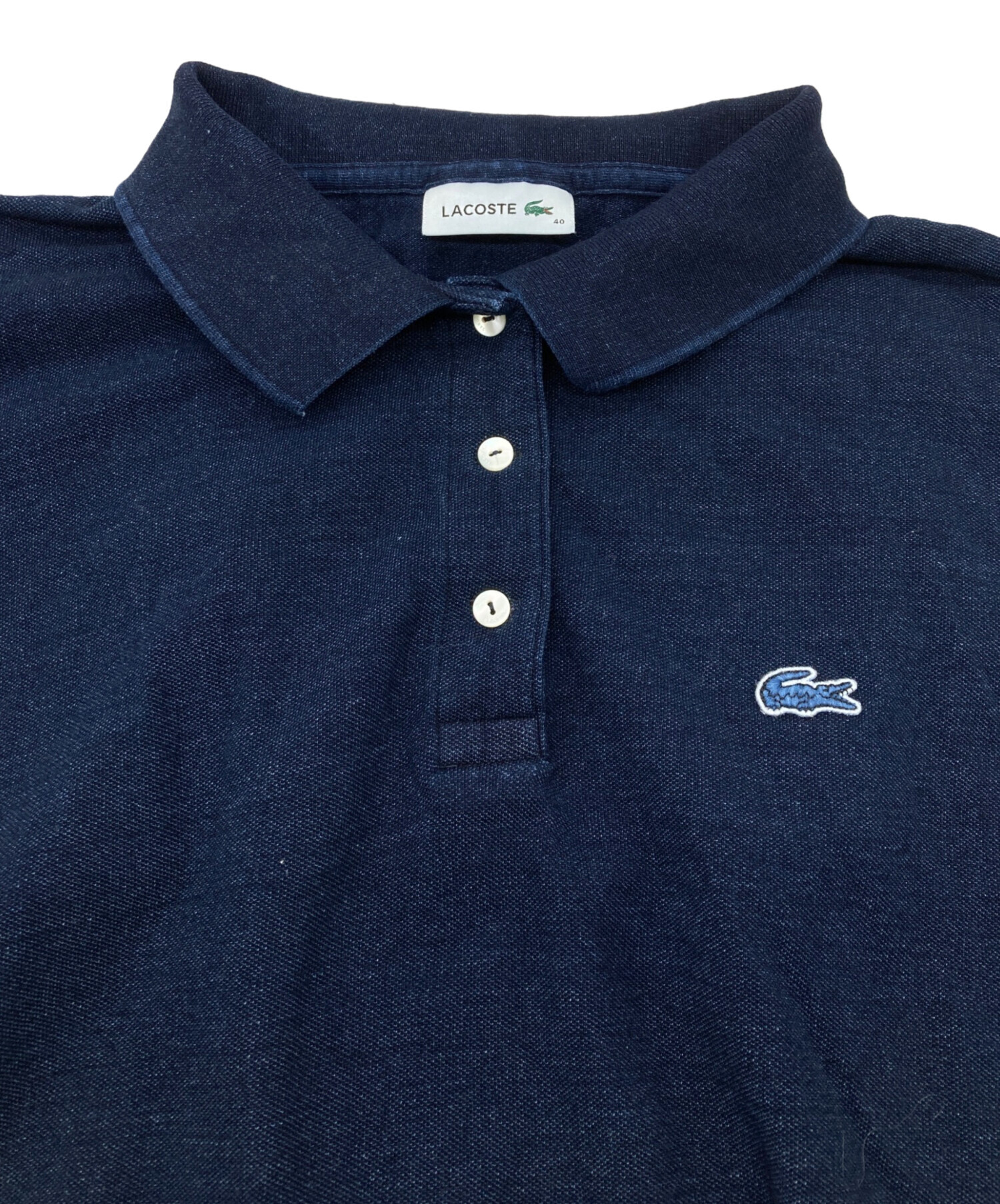 中古・古着通販】LACOSTE (ラコステ) インディゴポロドレス ネイビー