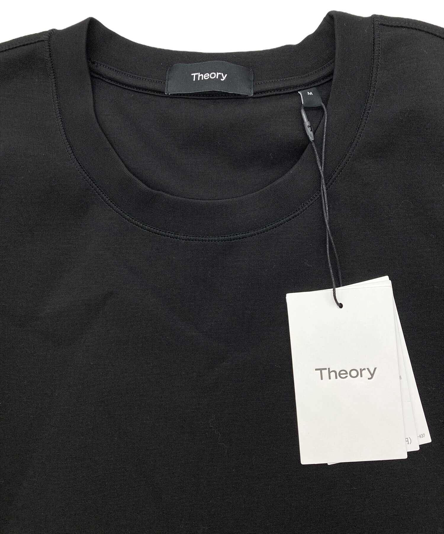 中古・古着通販】theory (セオリー) Tシャツ ブラック サイズ:M 未使用 