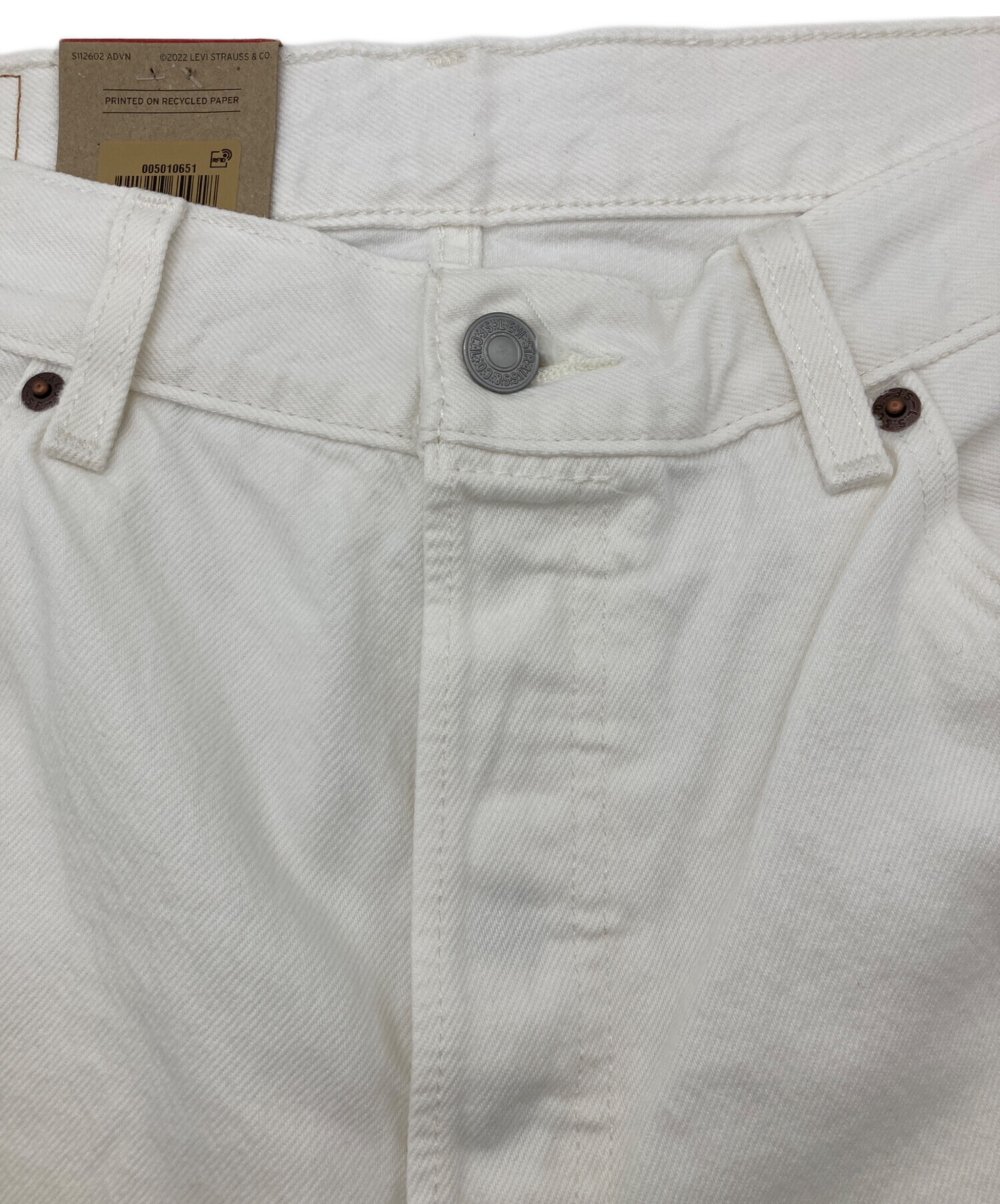 中古・古着通販】LEVI'S (リーバイス) 501ホワイトデニムパンツ