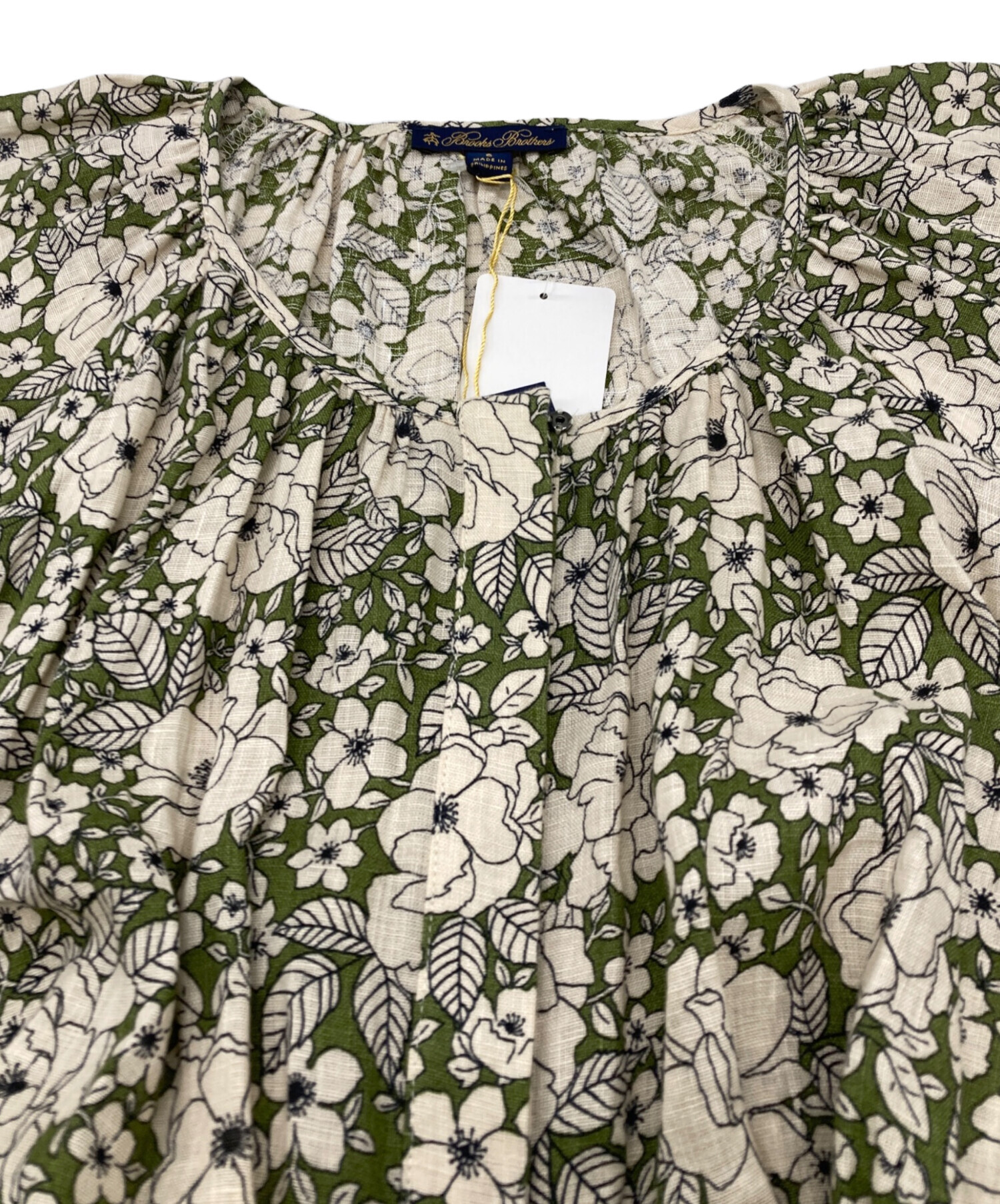 【超美品】Brooks Brothers 花柄 シルクワンピース★サイズ6★裏付 中古・古着通販】BROOKS BROTHERS (ブルックスブラザーズ) 花柄半袖