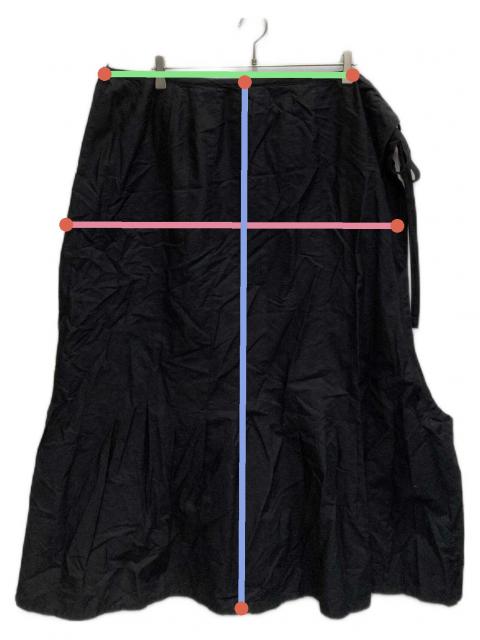 tricot COMME des GARCONSブラック ラップスタイルスカート tricot COMME des GARCONS(トリココムデギャルソン) 89AW Vintage