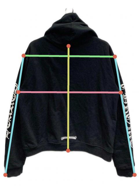 中古・古着通販】CHROME HEARTS (クロムハーツ) Thermal Zip Up Hoodie