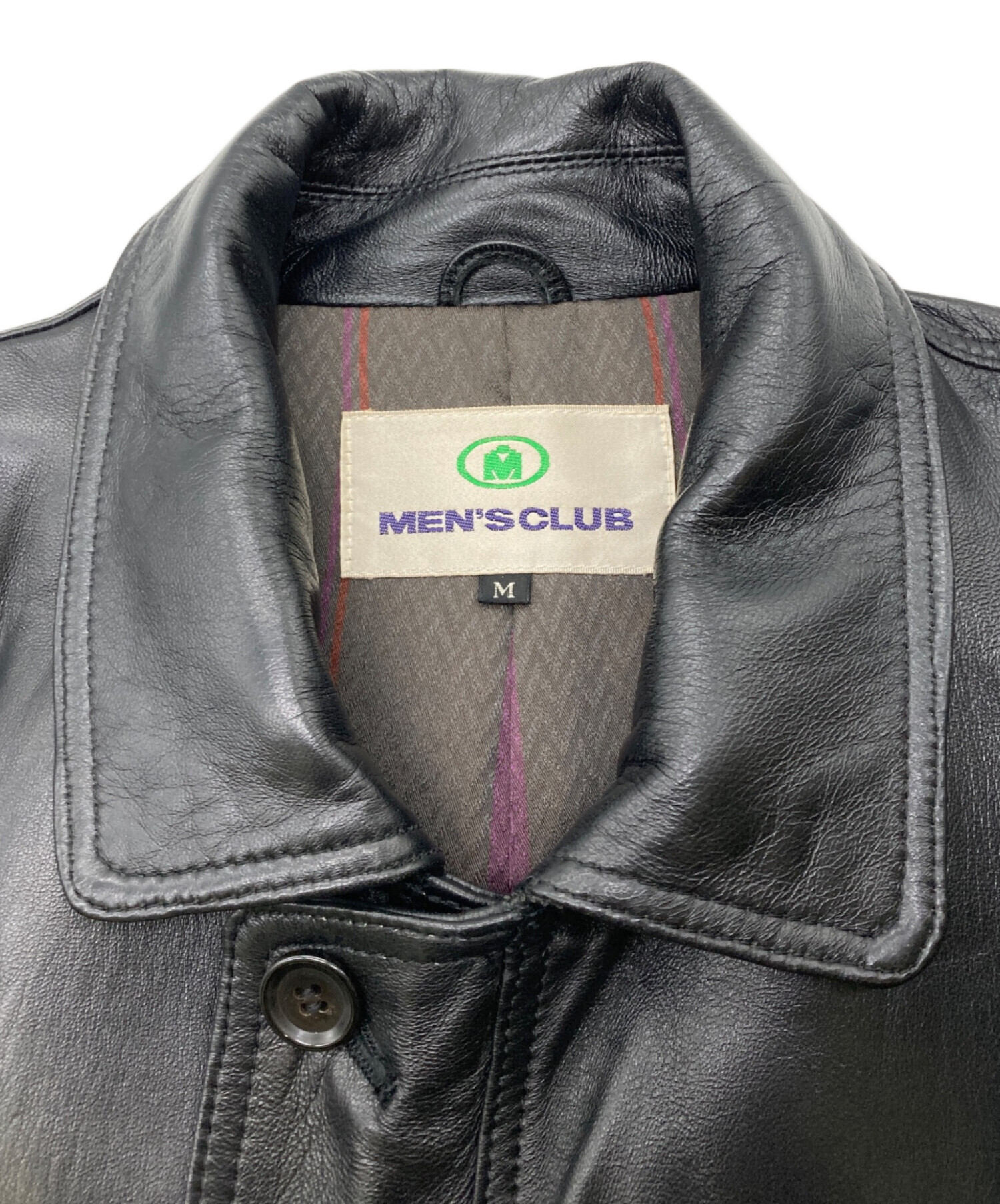 未使用！ヤギ革シルバージャケット！ 中古・古着通販】Men's Club (メンズクラブ) ラムレザー