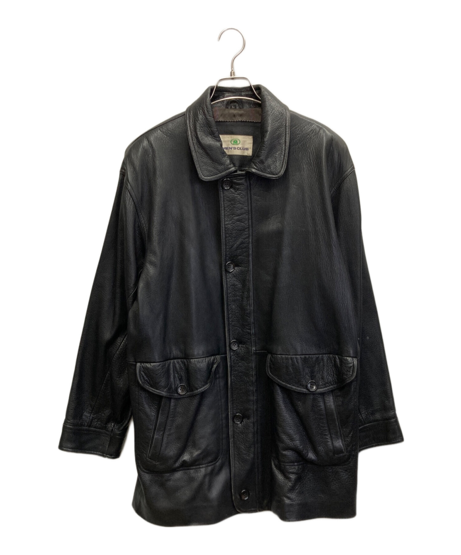 【CLUB ROOM】 クラブルーム 90s レザー ハリントンジャケット 42 古着 90s Hunt Club Type A-2 本革 レザー パデッド フライト