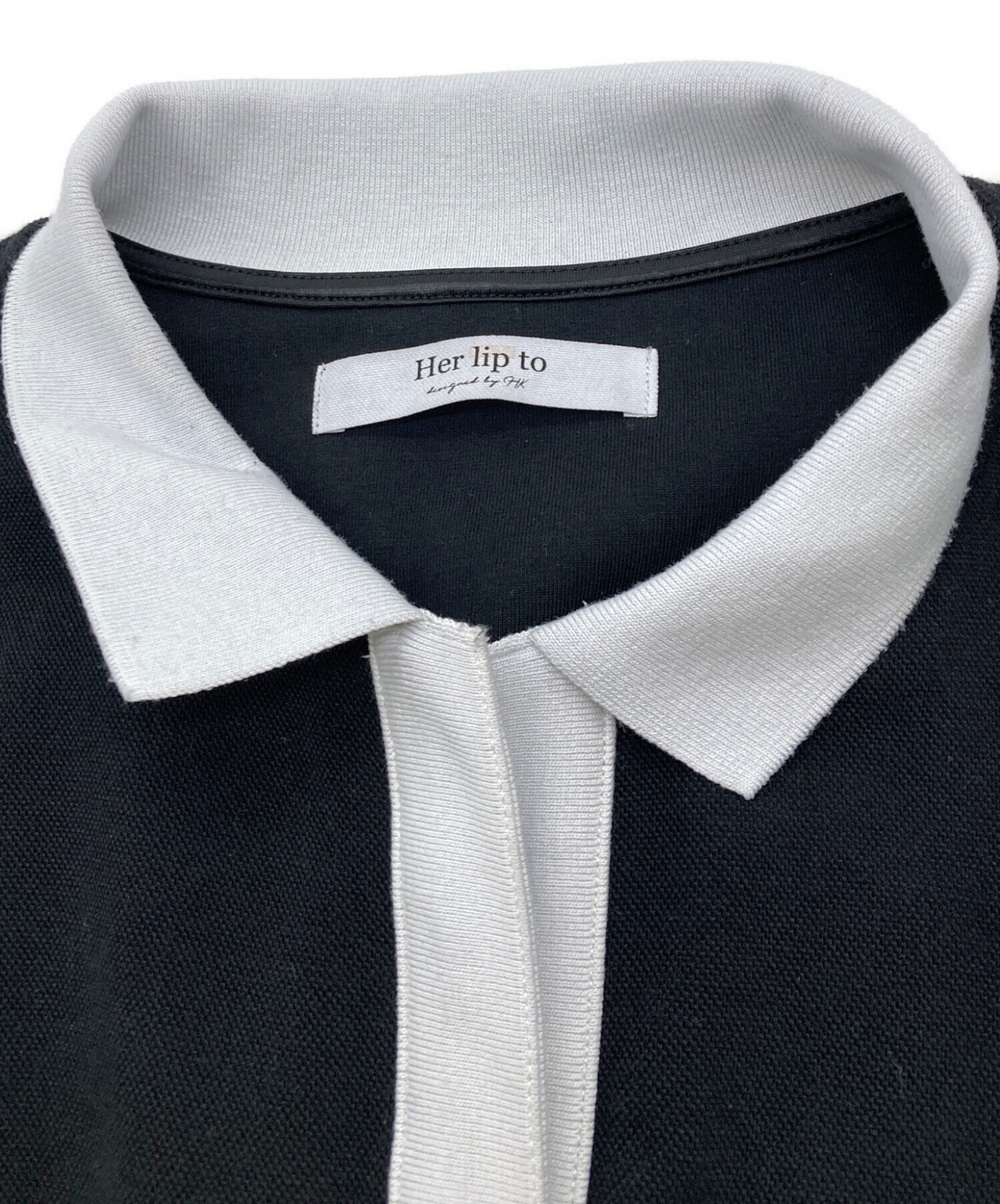 中古・古着通販】HER LIP TO (ハーリップトゥ) Short Sleeve Polo