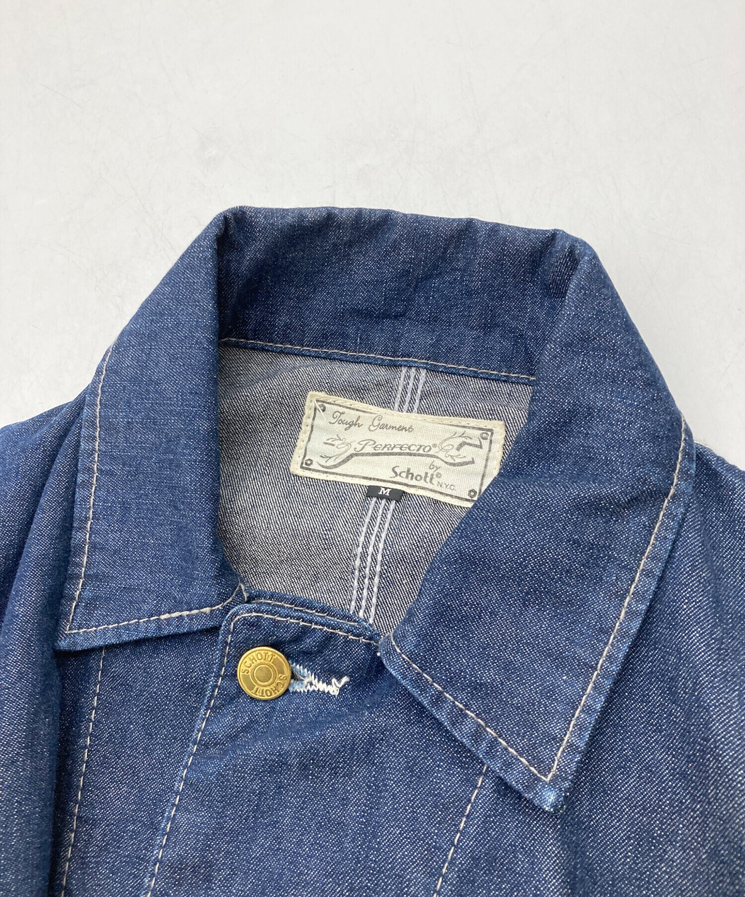 中古・古着通販】Schott (ショット) カバーオール ネイビー サイズ:M