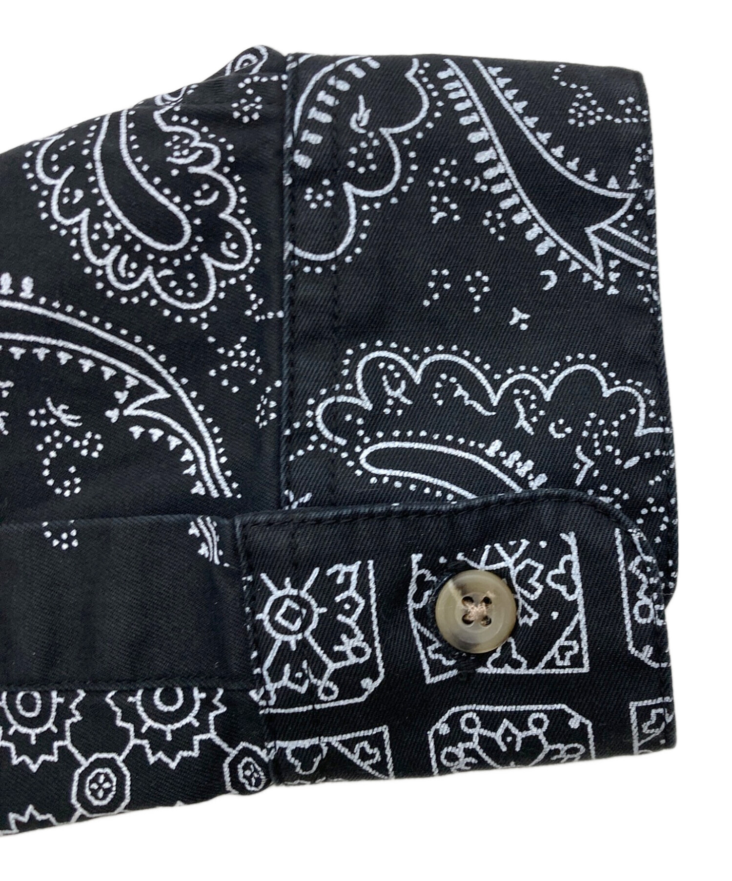 中古・古着通販】Supreme (シュプリーム) Paisley Grid Shirt ブラック