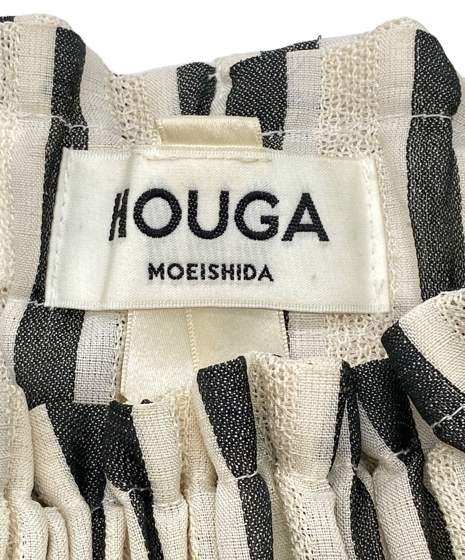 中古・古着通販】HOUGA MOE ISHIDA (モエ イシダ) フリルストライプ