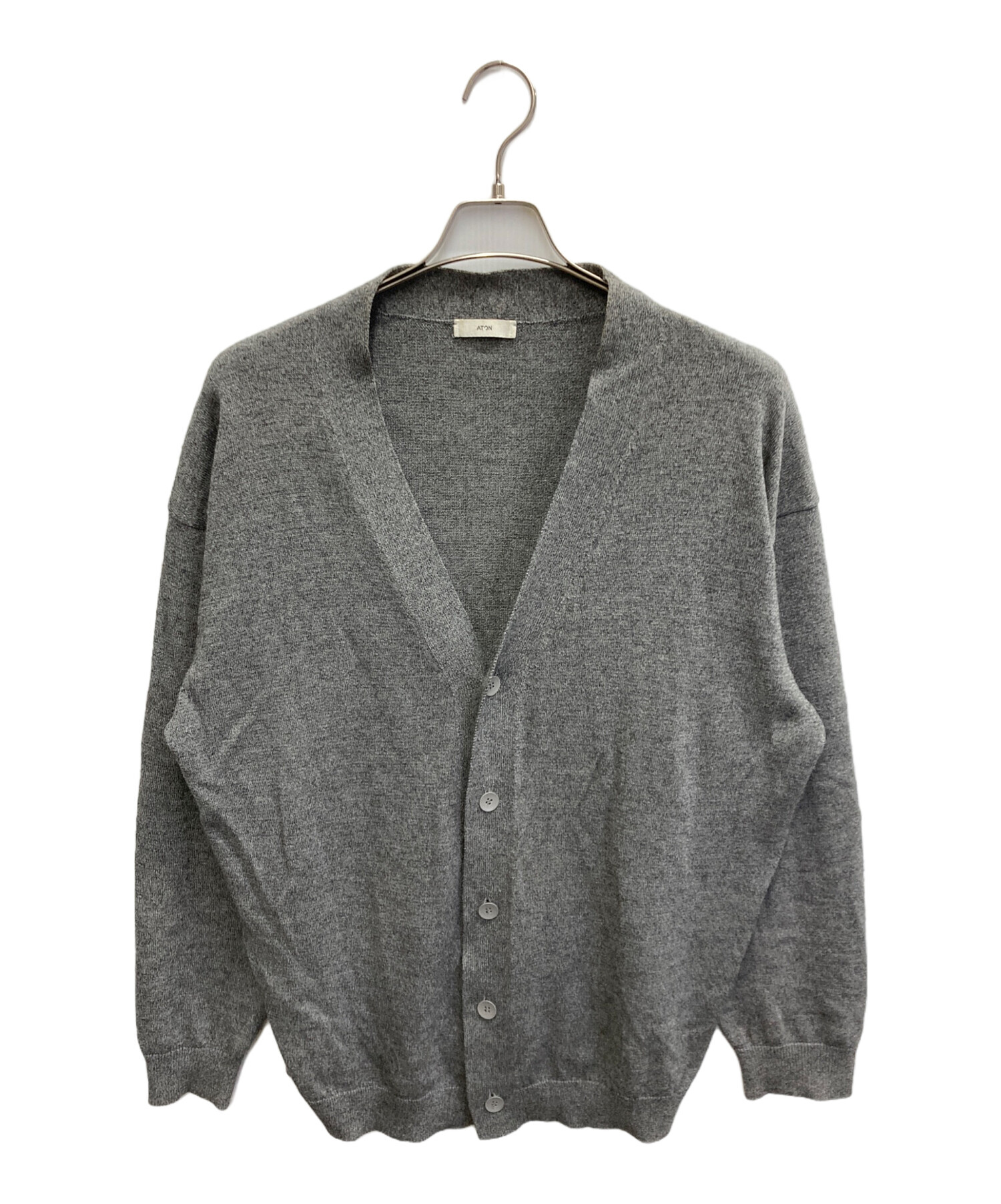 中古・古着通販】ATON (エイトン) WOOL WASHI OVERSIZED CARDIGAN 