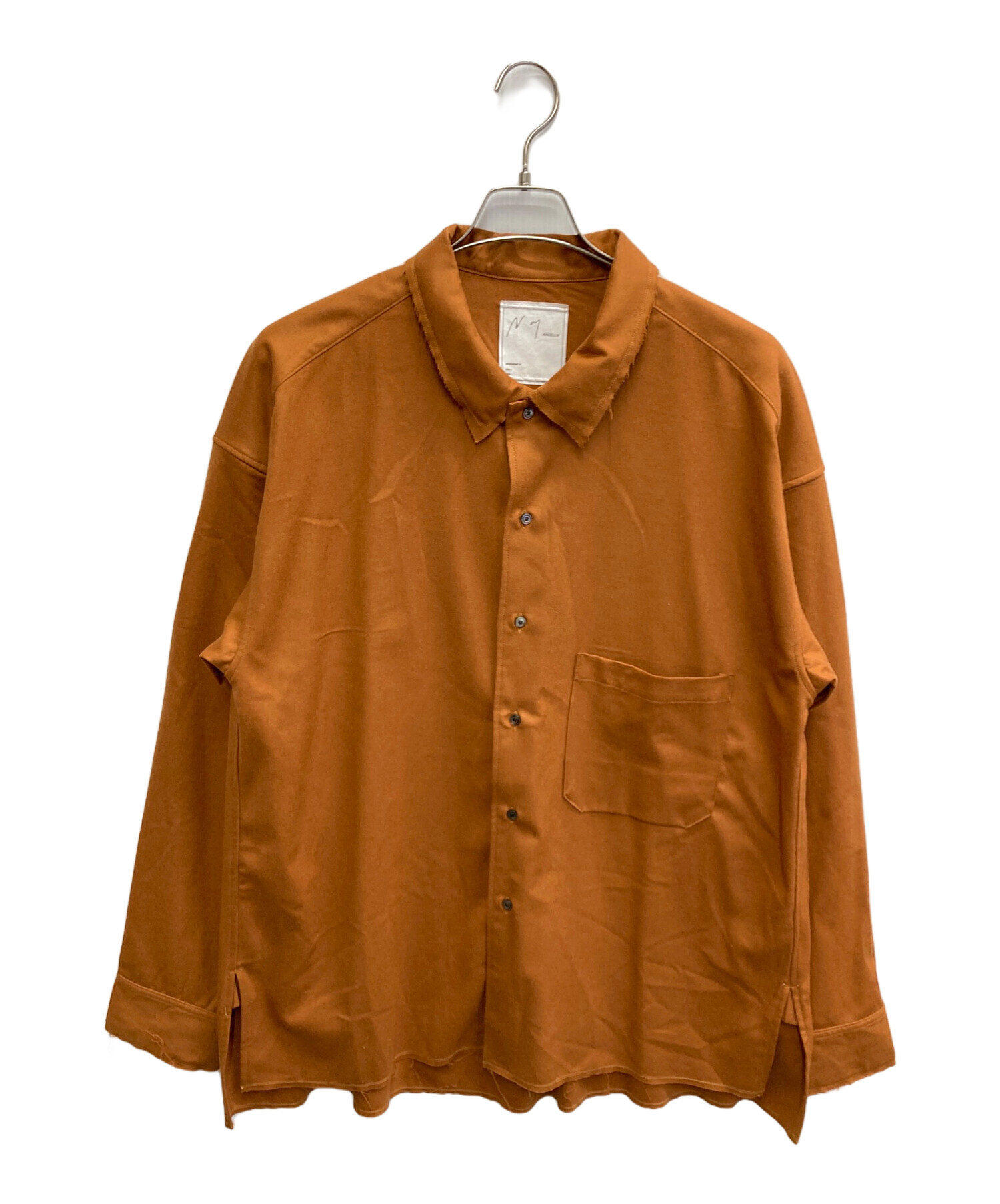 中古・古着通販】ANCELLM (アンセルム) WOOL FLANNEL SHIRT オレンジ