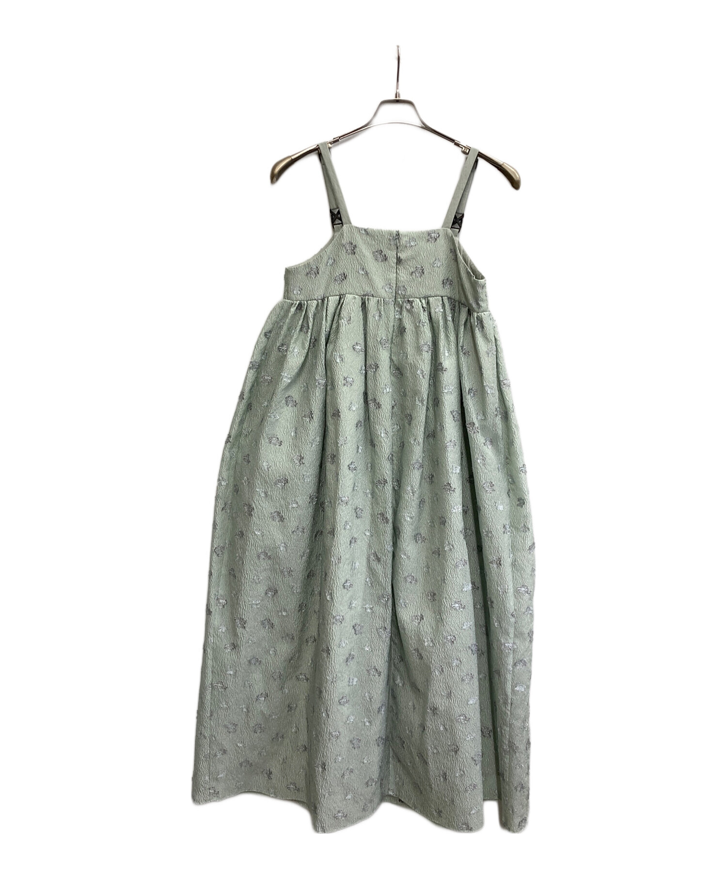 試着のみ美品emmi（エミ）ジャガードワークワンピース（グリーン/ミント） 中古・古着通販】emmi (エミ) オリジナルジャガードワークワンピース