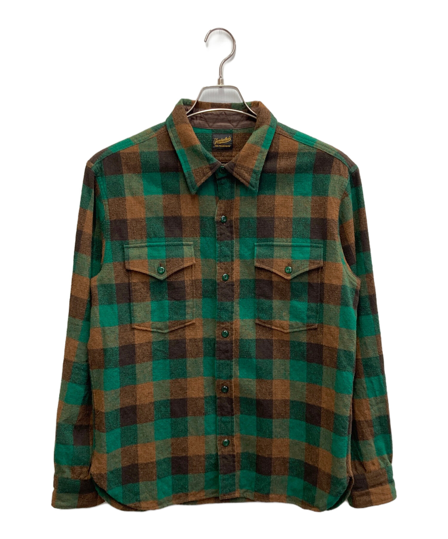 テンダーロイン　ウールチェックシャツ 中古・古着通販】TENDERLOIN (テンダーロイン) ウールチェックシャツ