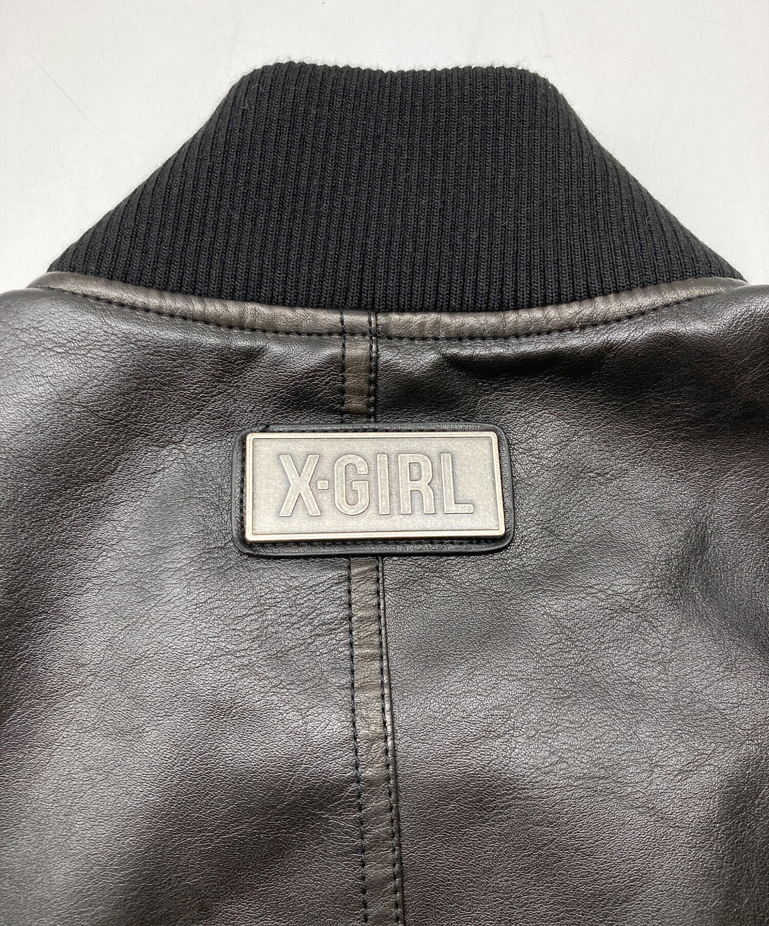 中古・古着通販】X-GIRL (エックスガール) DISTRESSED FAUX LEATHER