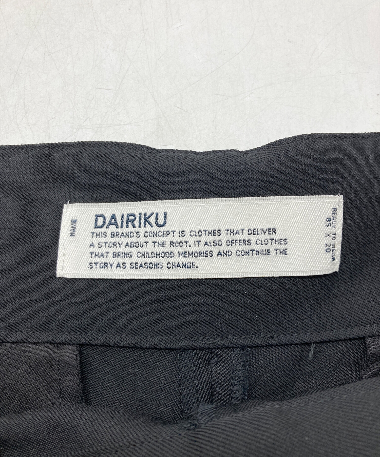 中古・古着通販】DAIRIKU (ダイリク) Jerome Wool Gurkha Half Slacks