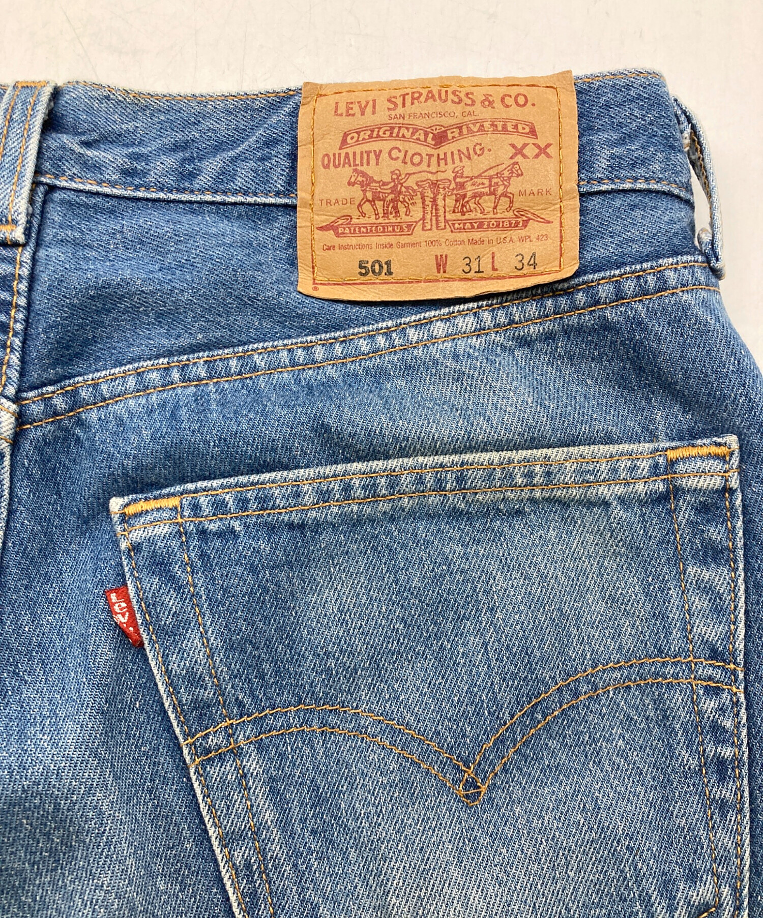 中古・古着通販】LEVI'S (リーバイス) 501デニムパンツ ブルー サイズ