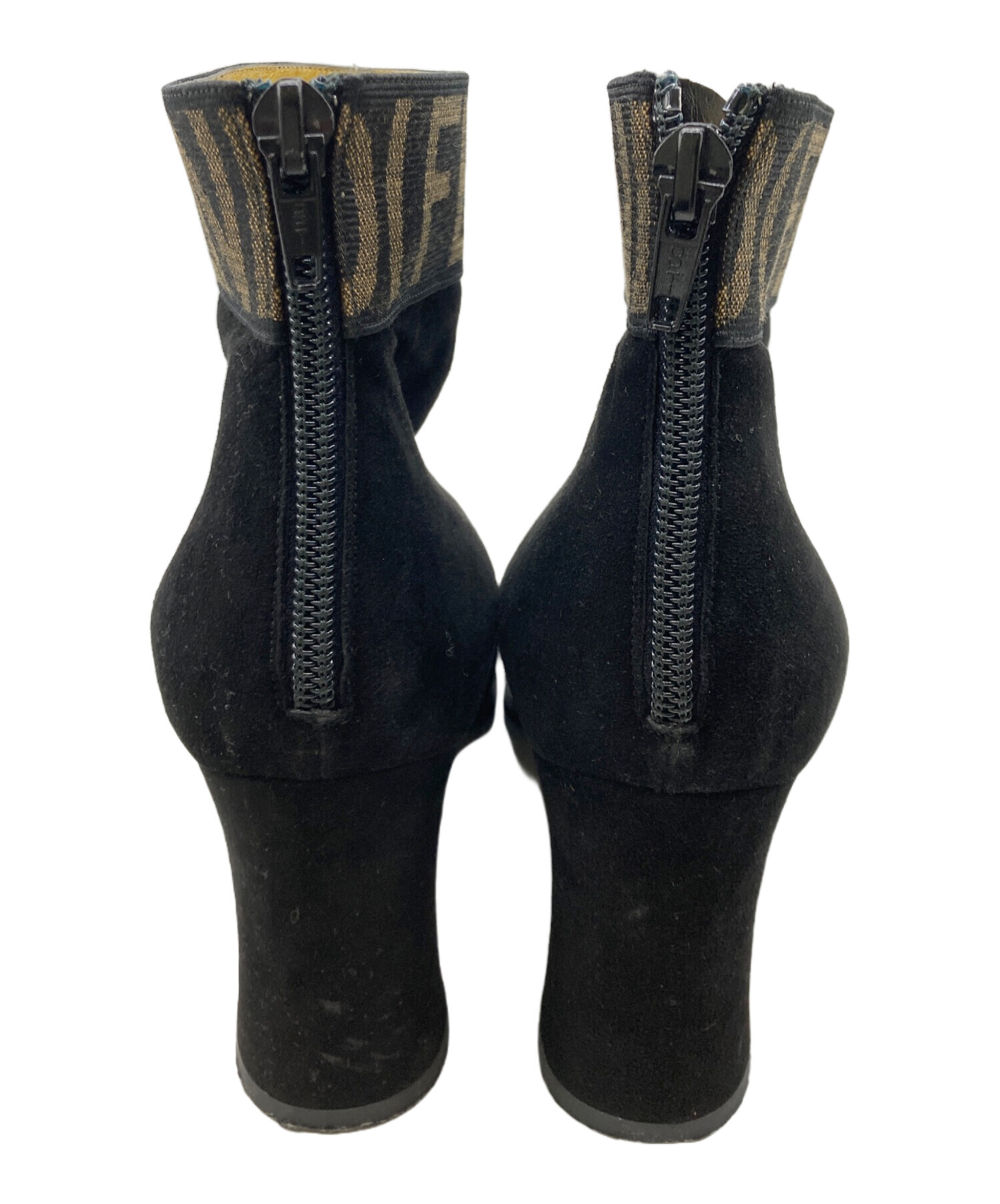中古・古着通販】FENDI (フェンディ) ショートブーツ ブラック サイズ 