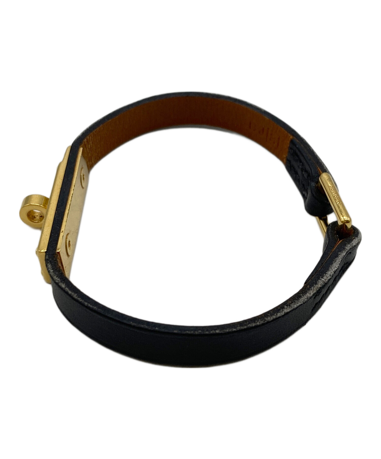 超美品！エルメス オーケリー ブレスレット ブラック×ゴールド
