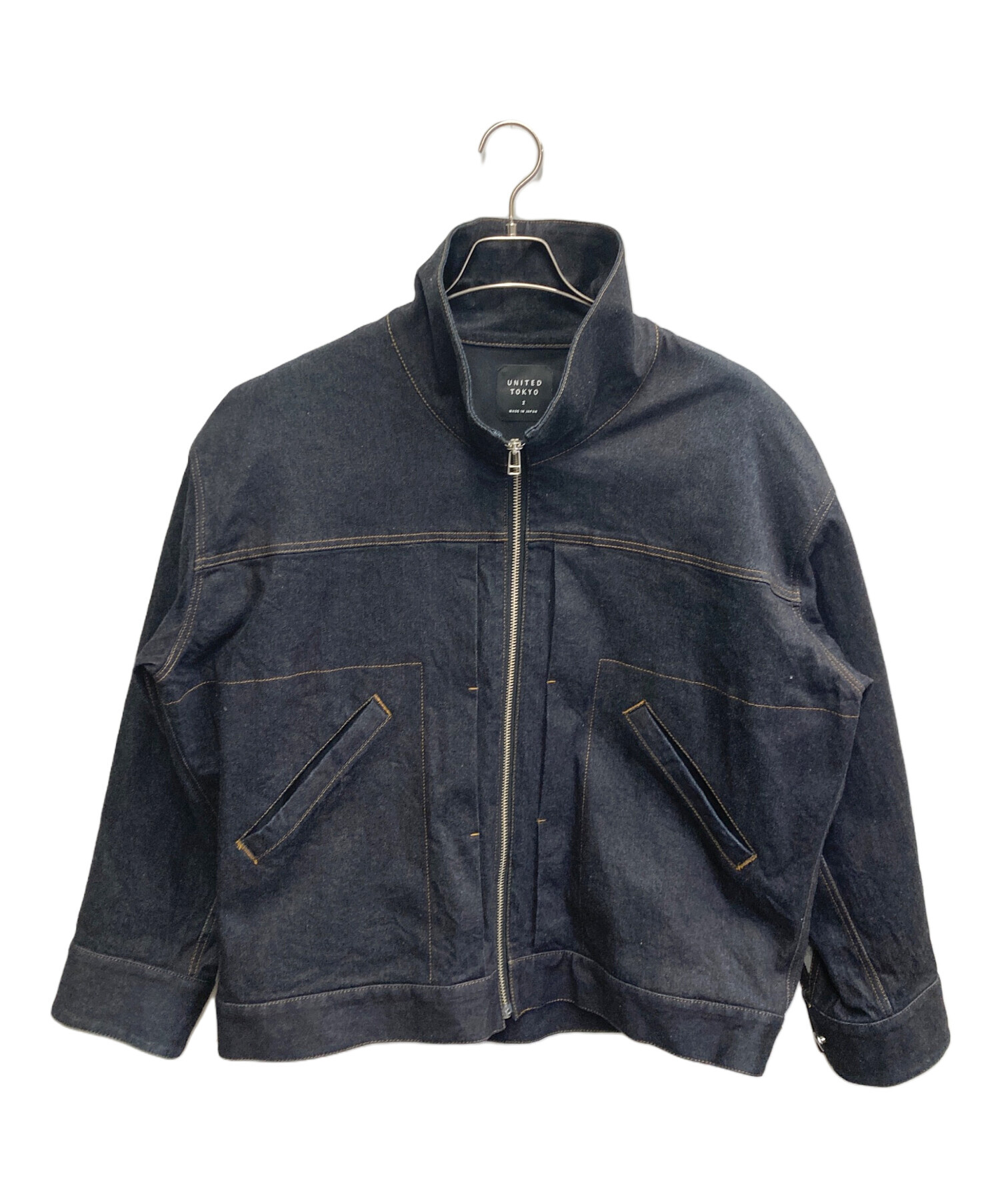 【UNITED TOKYO✨】スタンドデニムブルゾン　インディゴ UNITED TOKYO✨】スタンドデニムブルゾン インディゴ UNITED TOKYO