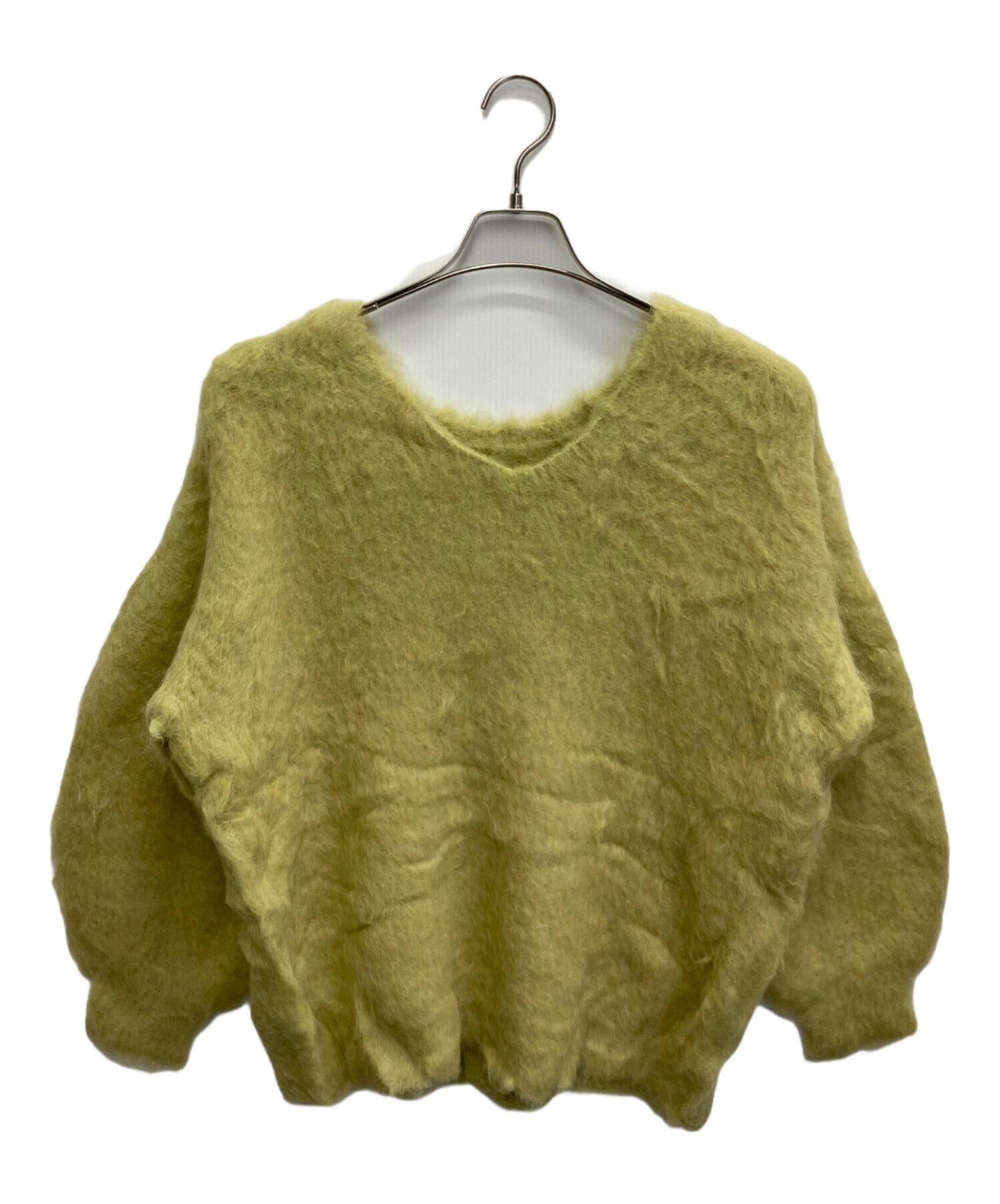 2wayアルパカ混ニットプルオーバー （PISTACHIO GREEN）