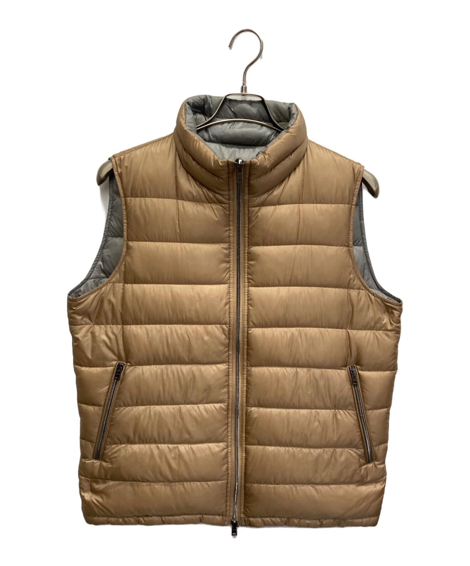 【未使用級】HERNO ヘルノ ダウンベスト キャメルゴールド 44 Lサイズ 中古・古着通販】HERNO (ヘルノ) ウォーターレペレントナイロン