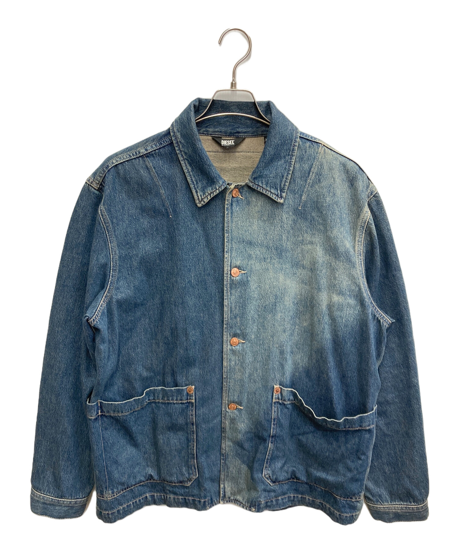 中古・古着通販】DIESEL (ディーゼル) デニムジャケット ネイビー 