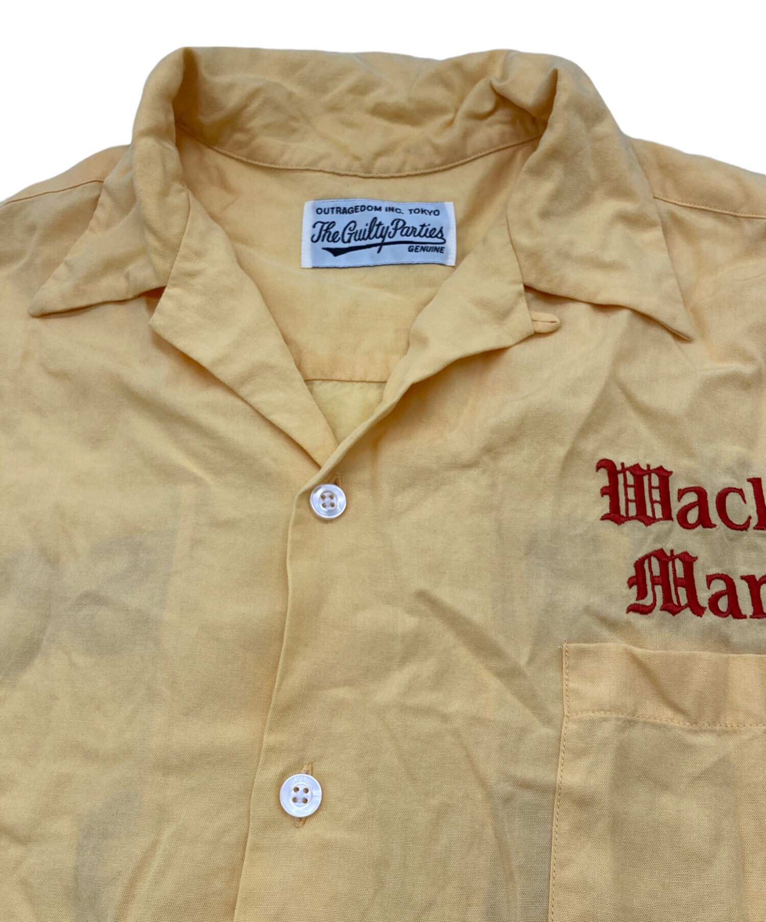 黄L【WACKOMARIA】50'S SHIRT S/S／新品タグ付／送料込 中古・古着通販】WACKO MARIA (ワコマリア) 50s SHIRT S/S イエロー