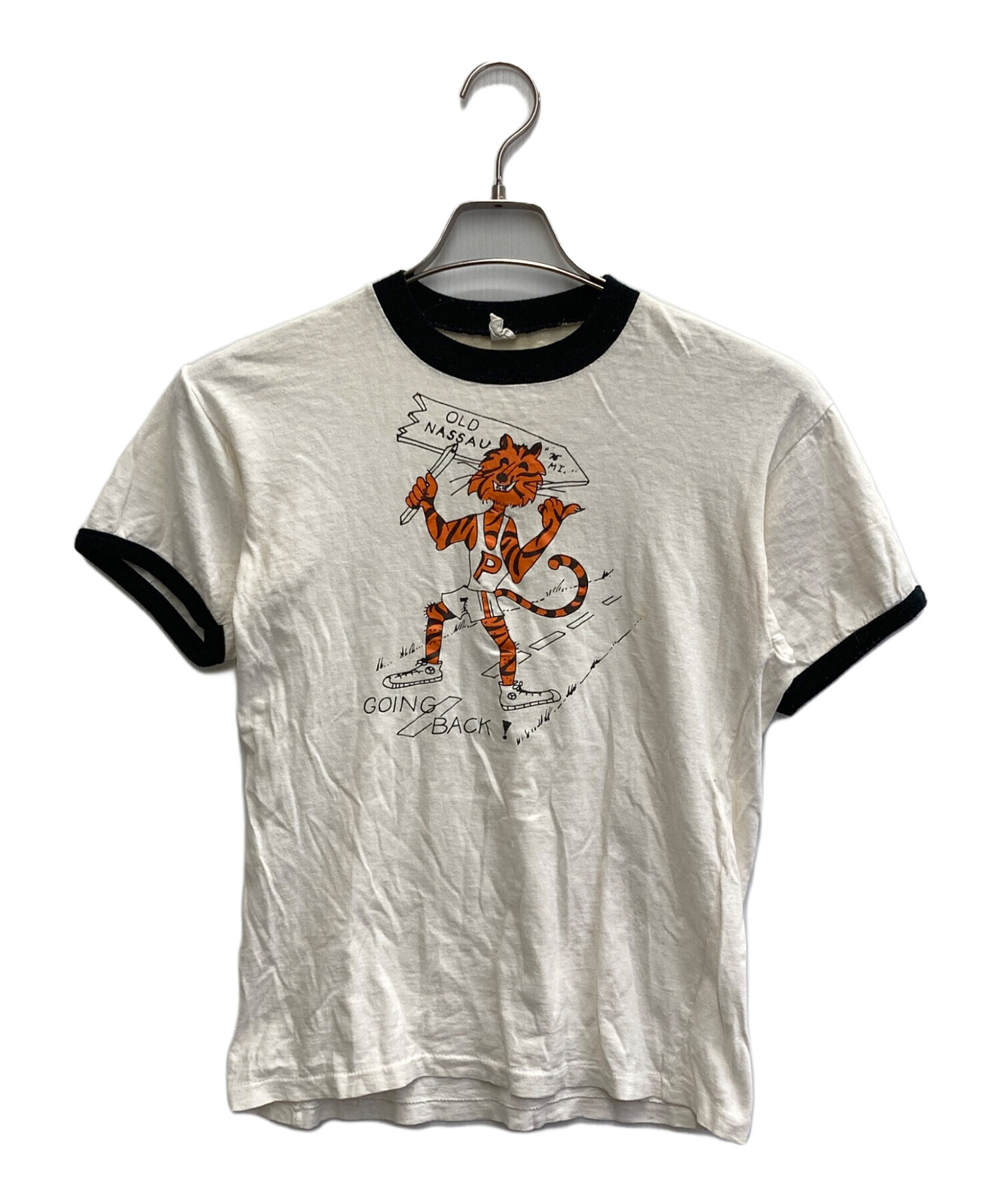 中古・古着通販】USED (ユーズド) ヴィンテージ リンガーTee ホワイト