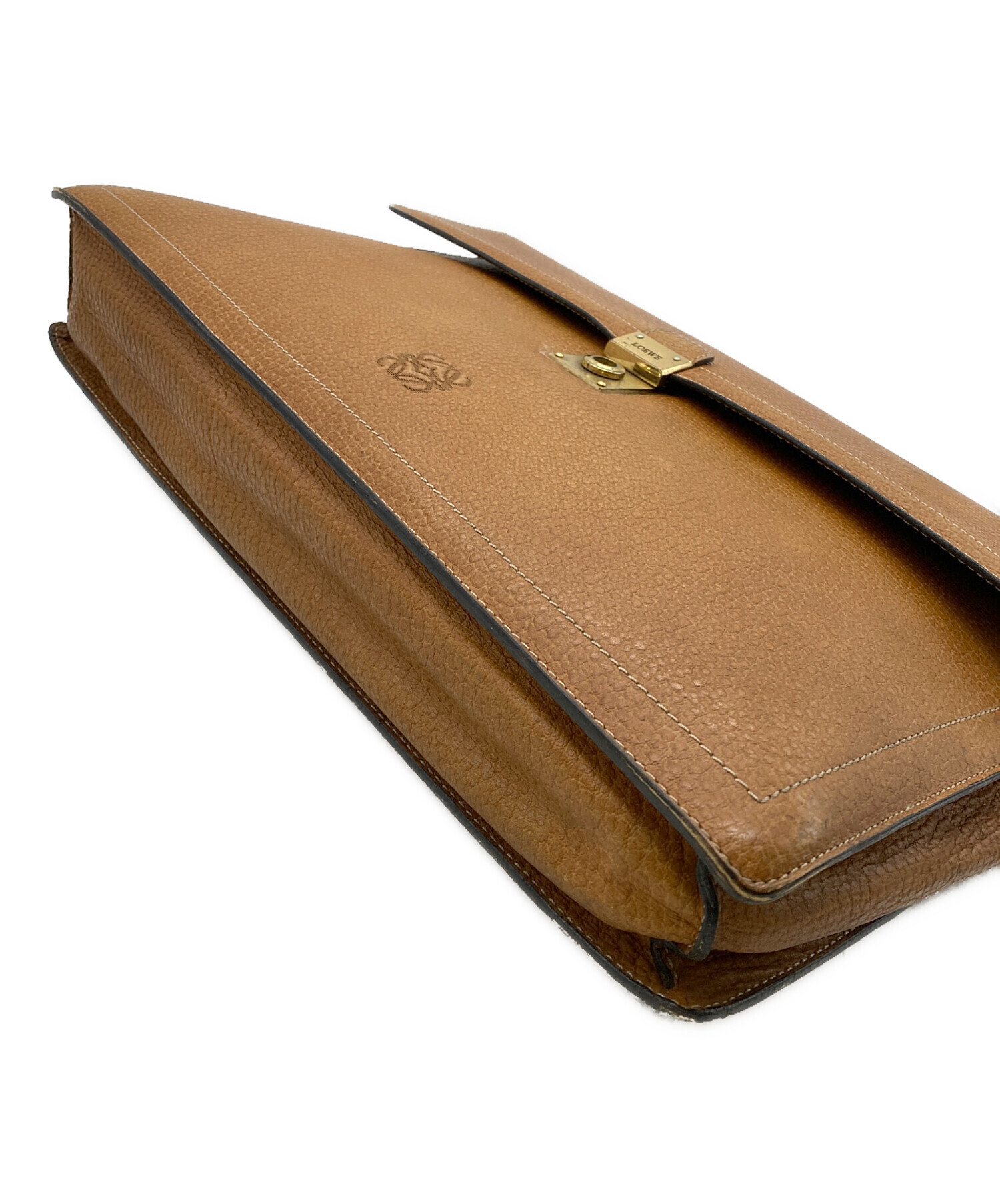 中古・古着通販】LOEWE (ロエベ) ブリーフケース ライトブラウン