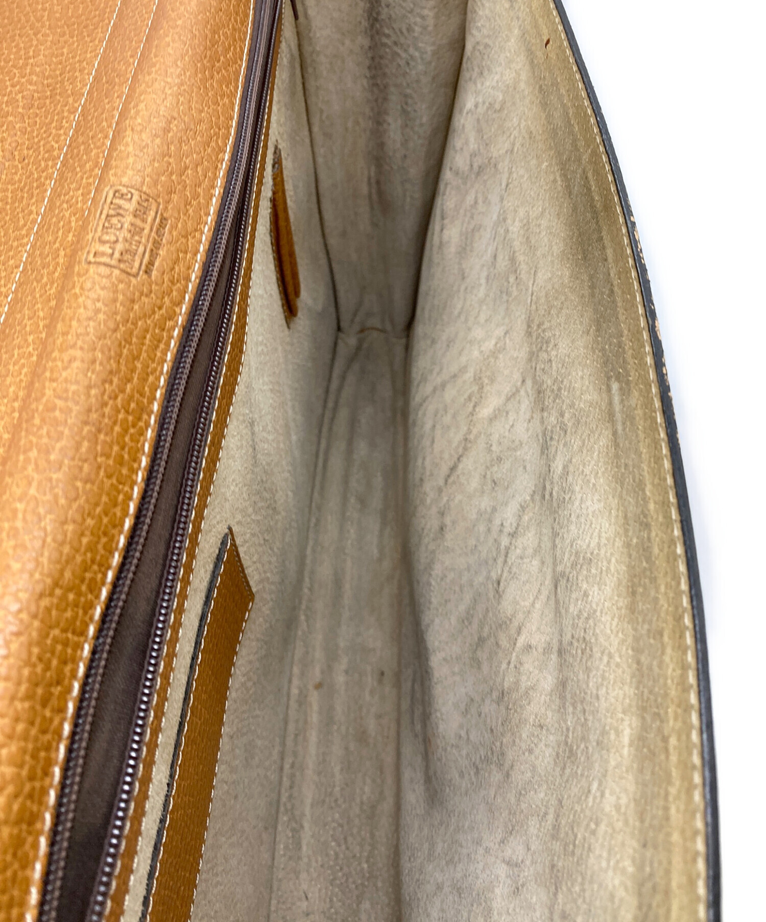 中古・古着通販】LOEWE (ロエベ) ブリーフケース ライトブラウン
