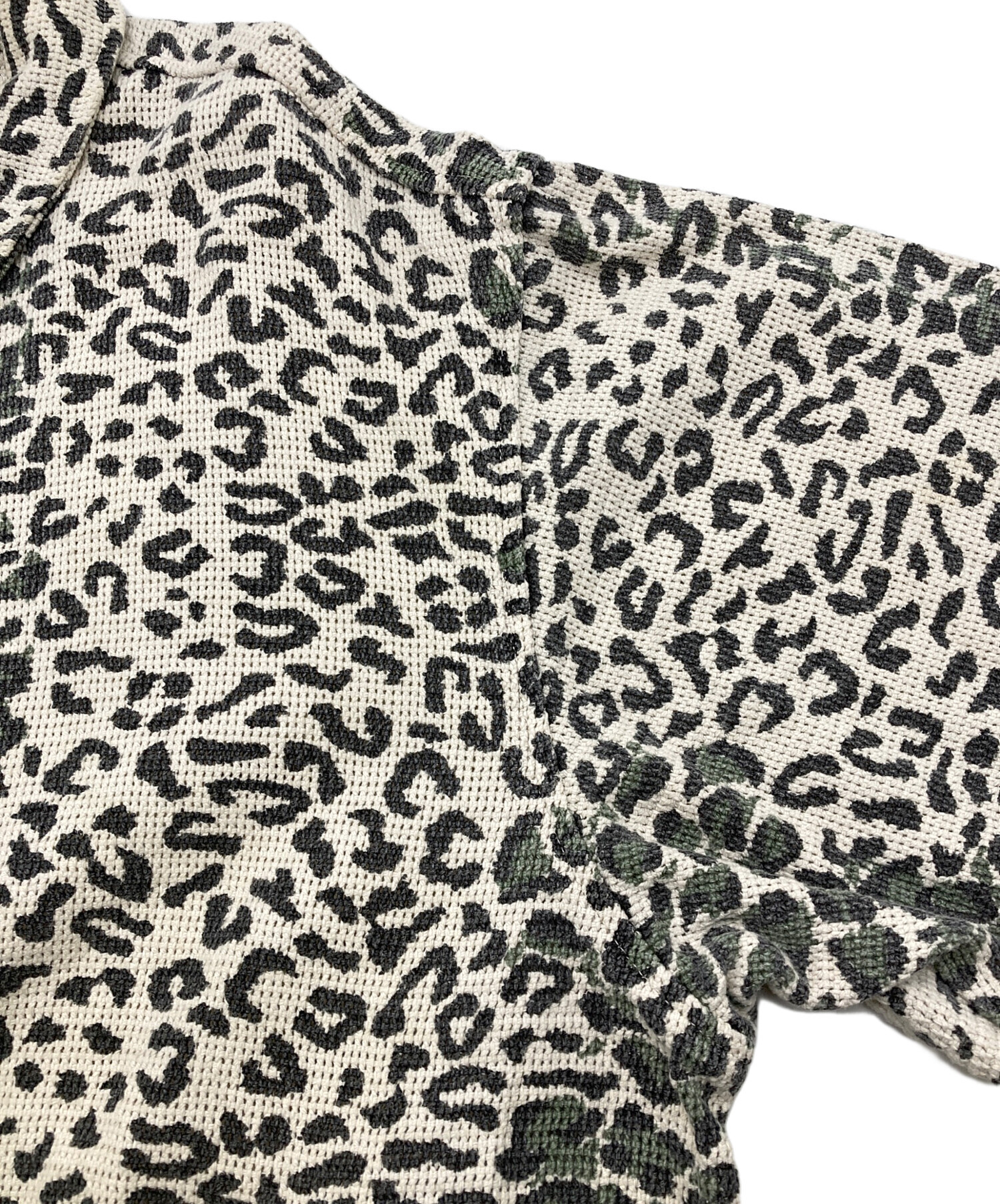 中古・古着通販】stussy (ステューシー) LEOPARD MESH ZIP JACKET