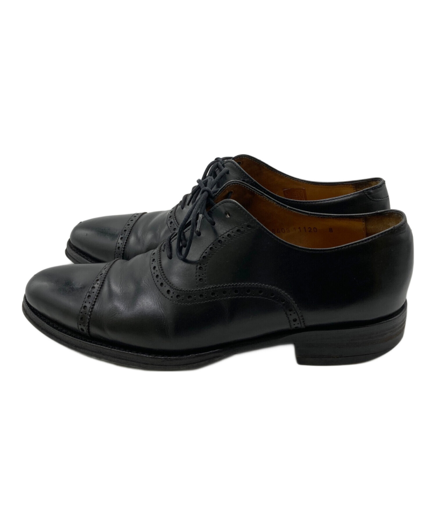 美品 ジャランスリワヤ ストレートチップ メダリオン 6.5 黒 98409 美品 ジャランスリワヤ ストレートチップ メダリオン 6.5 黒