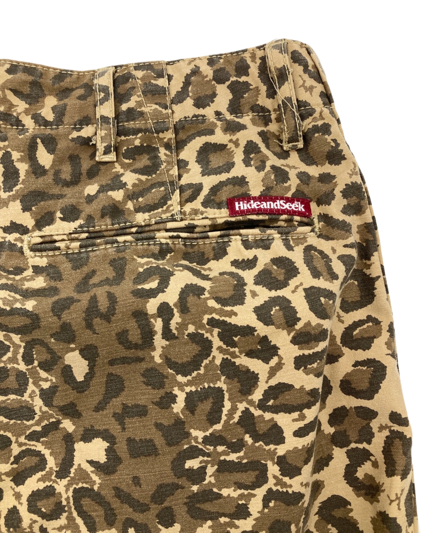 ハイドアンドシーク / hideandseek レオパード　ハーフパンツ 中古・古着通販】HIDE AND SEEK (ハイドアンドシーク) レオパード