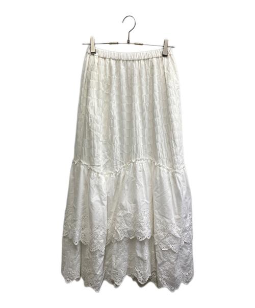 中古・古着通販】acka (エーシーケーエー) ロングスカート ホワイト