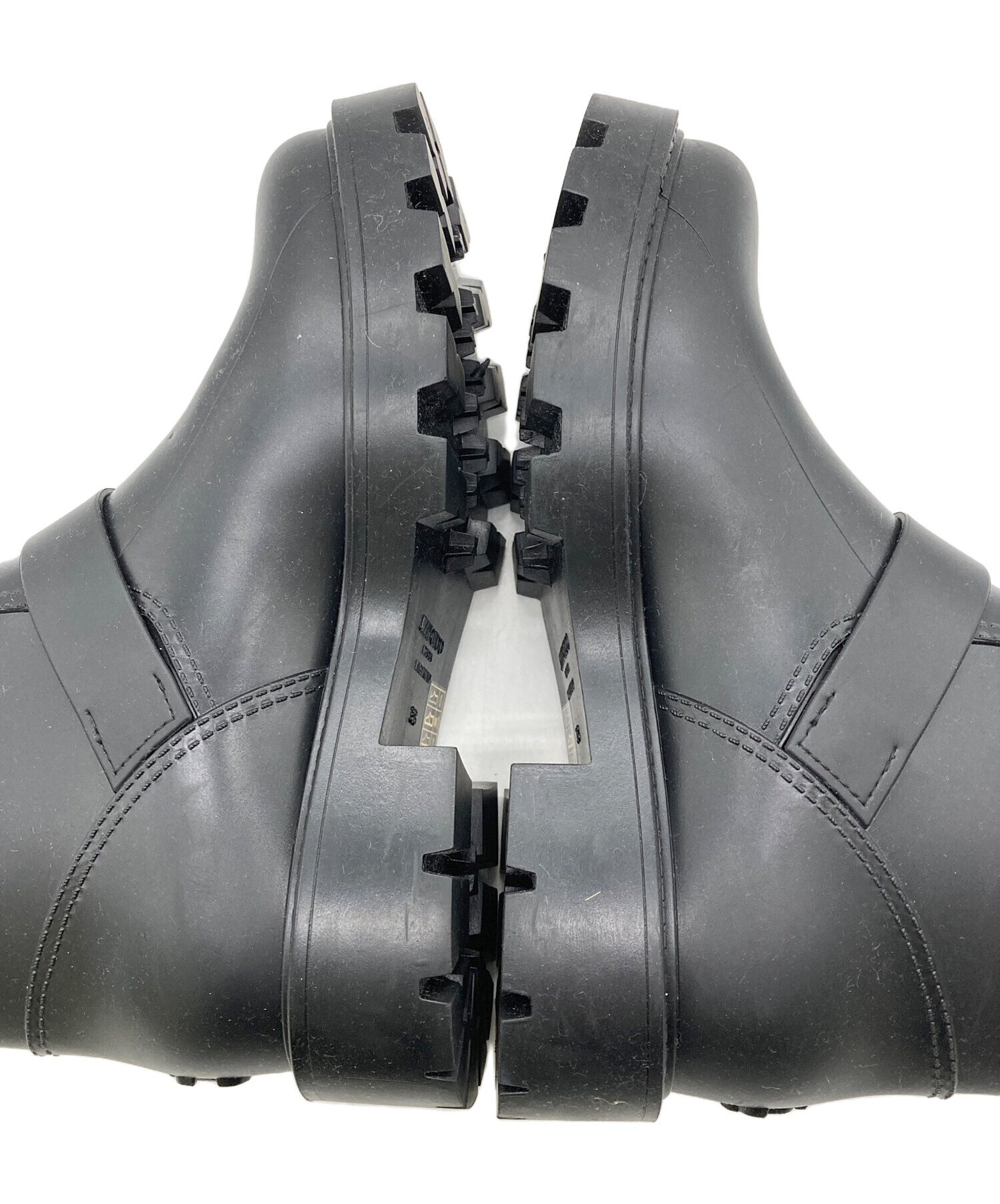 中古・古着通販】JIMMY CHOO (ジミーチュウ) レインブーツ ブラック