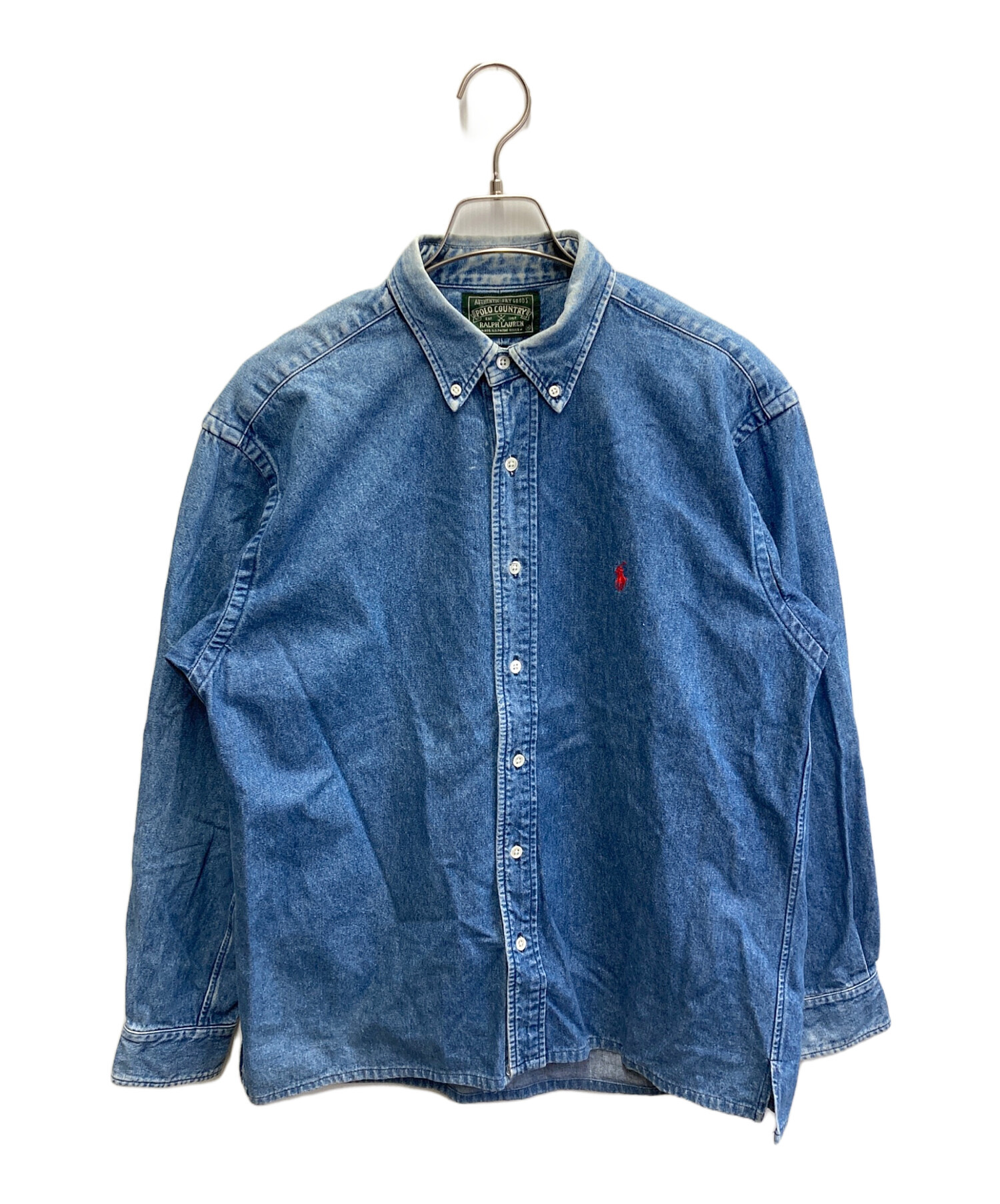 中古・古着通販】POLO COUNTRY (ポロカントリー) デニムシャツ ブルー