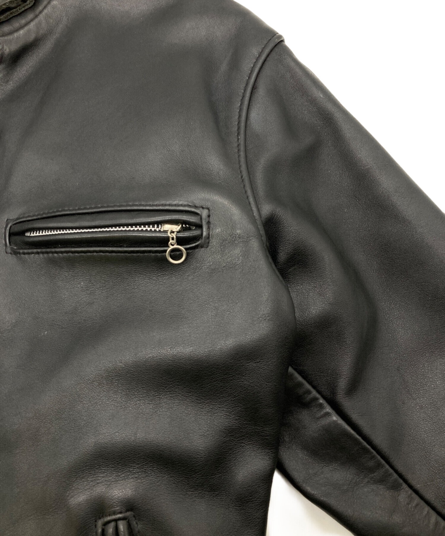 中古・古着通販】Schott (ショット) 641RIDERS/641ライダース ブラック