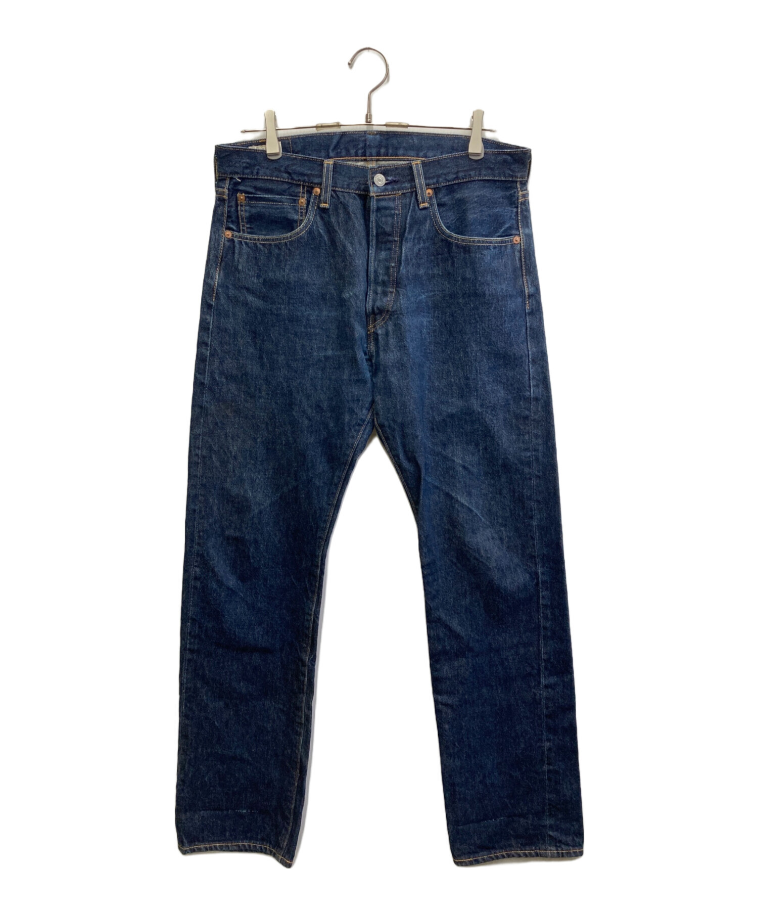 リーバイス濃紺ストレートデニム ボタンフライ 00s Levi