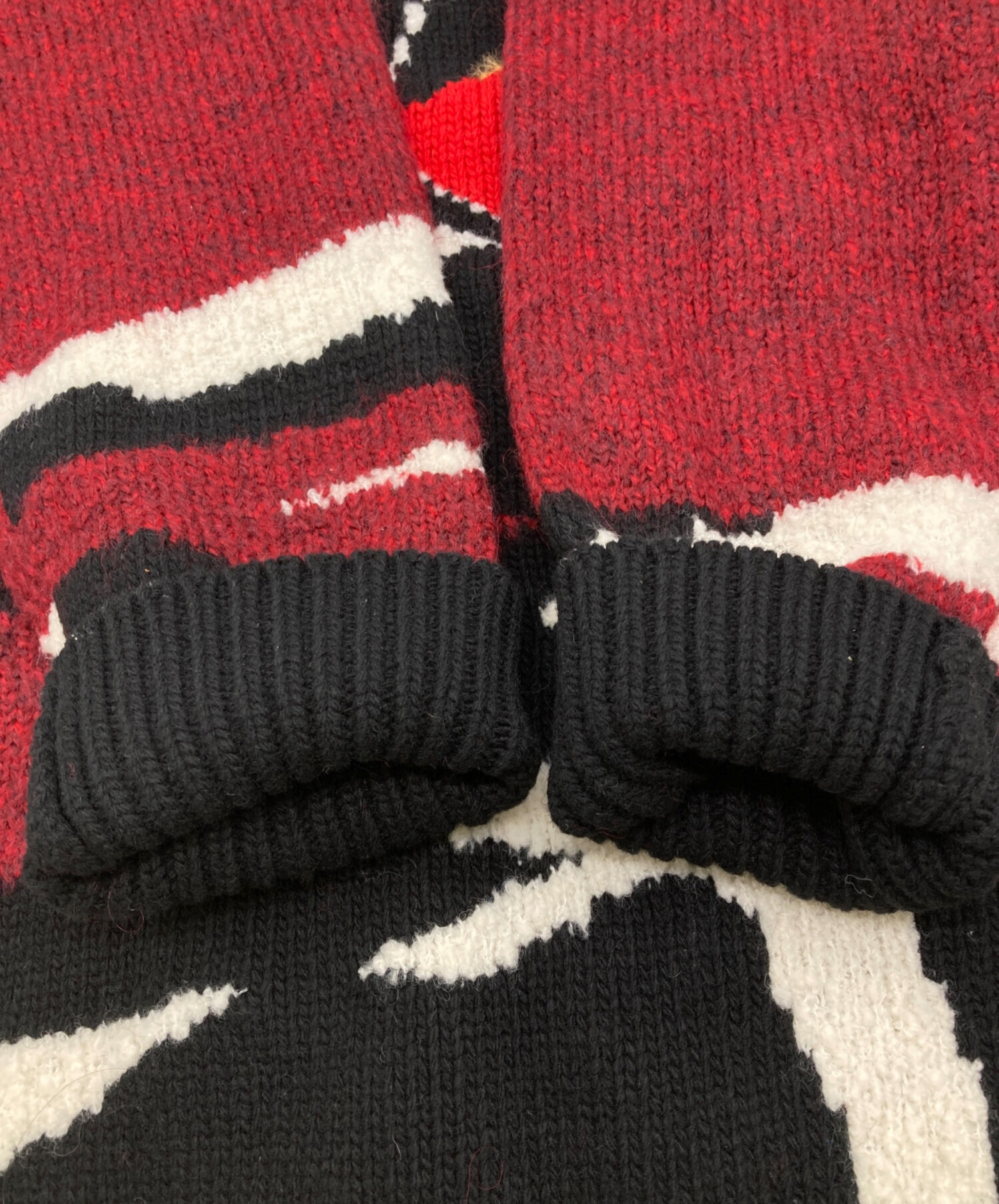 中古・古着通販】KENZO (ケンゾー) Tigar Head Knit レッド サイズ:S