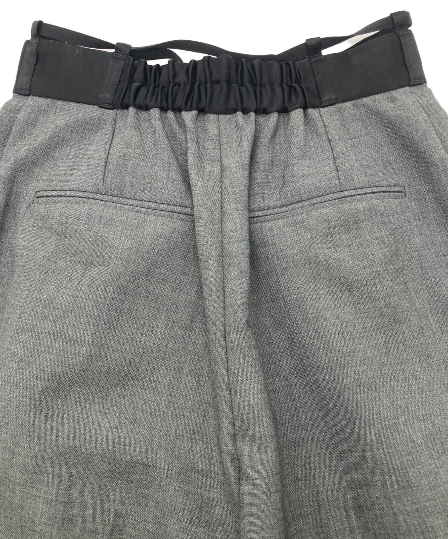中古・古着通販】anuans (アニュアンス) ベルトデザインタックパンツ