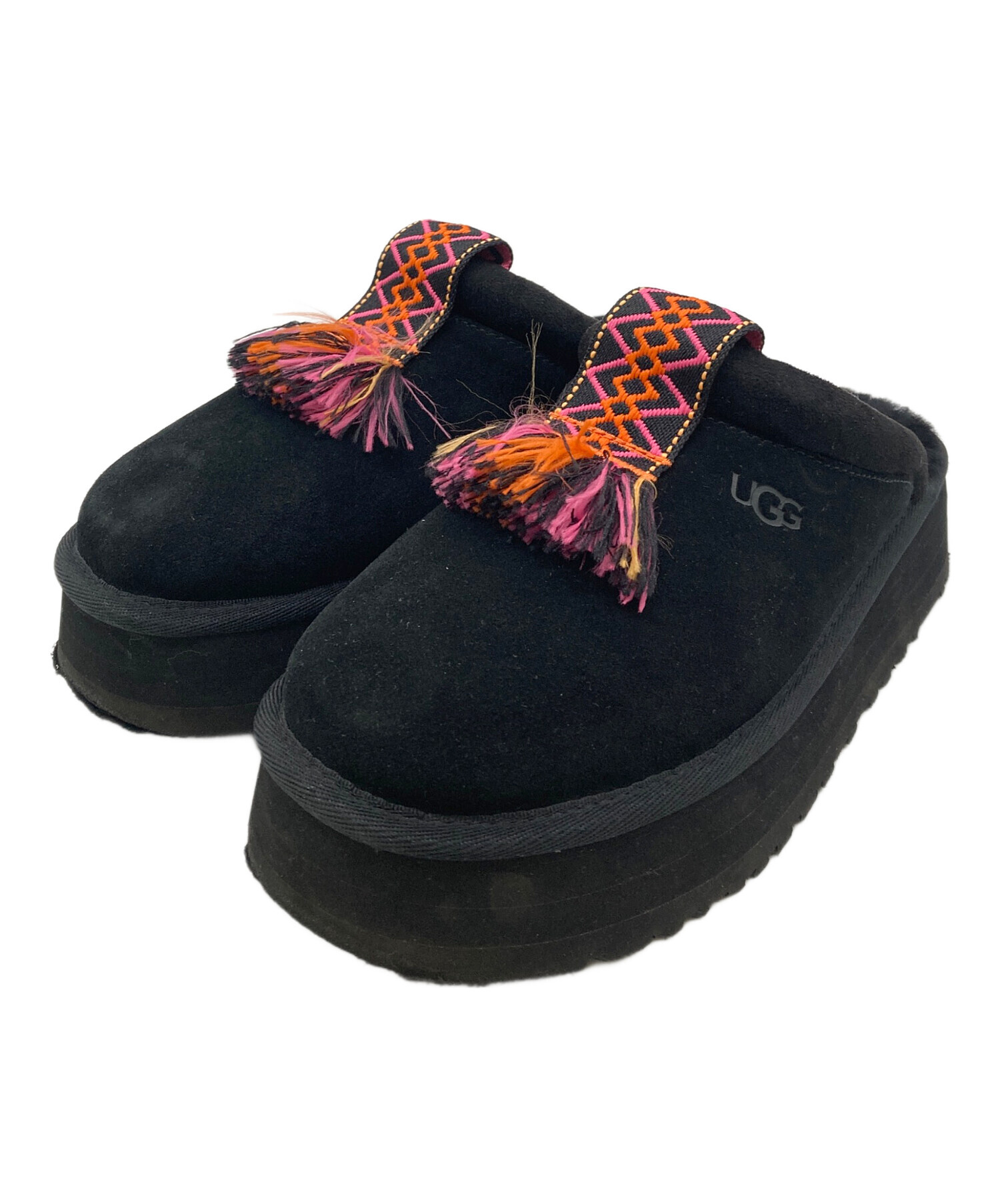 中古・古着通販】UGG (アグ) ムートンサンダルTAZZLE ブラック サイズ