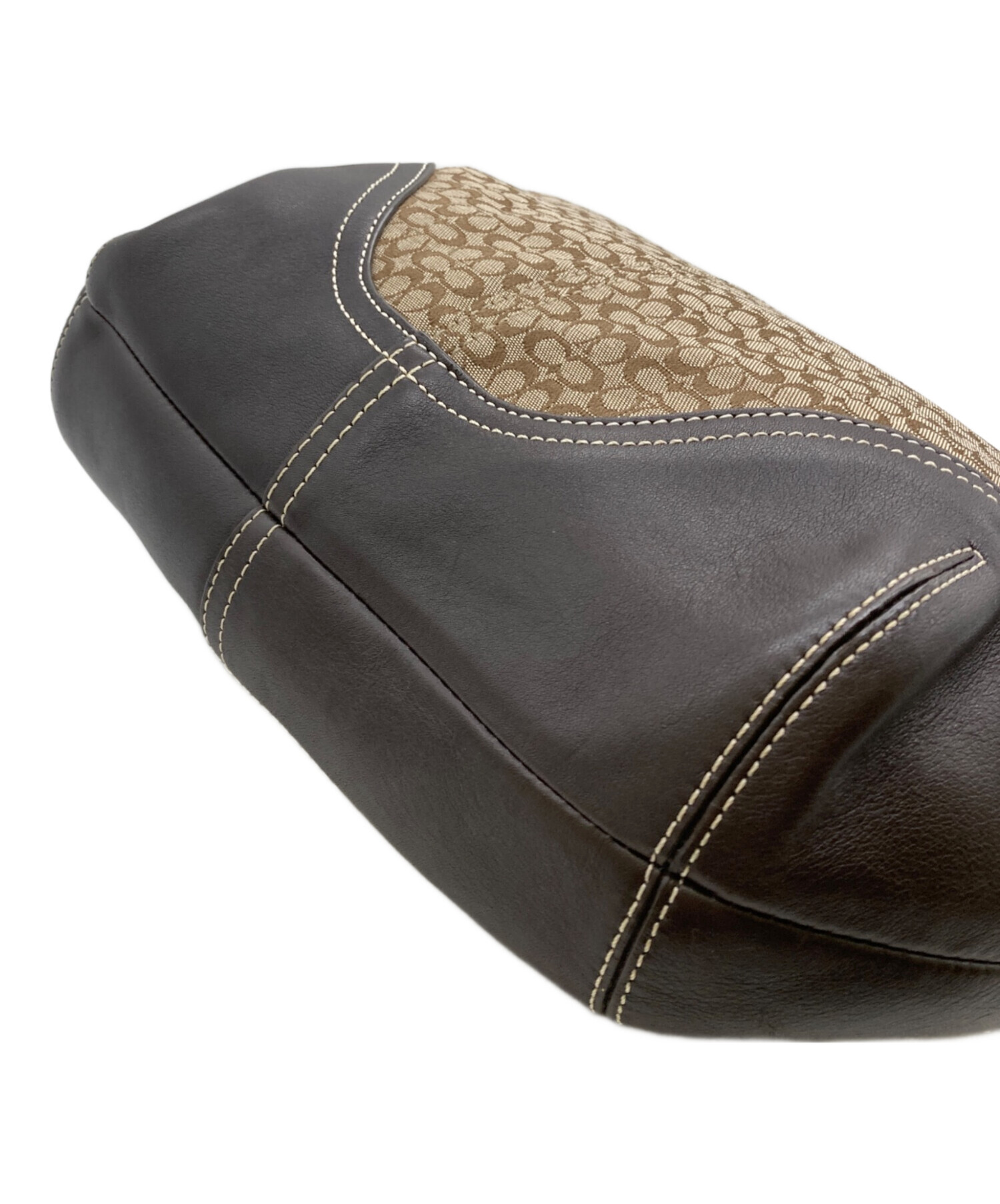 中古・古着通販】COACH (コーチ) シグネチャートートバッグ ブラウン