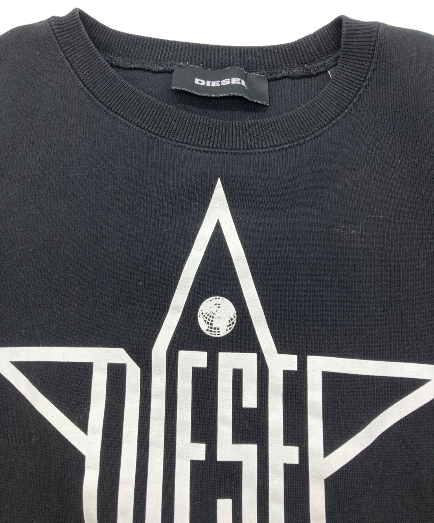 ★未使用品★DIESELディーゼル ブラック黒 フリーサイズ メッシュスウェット 中古・古着通販】DIESEL (ディーゼル) Future is Now グラフィック
