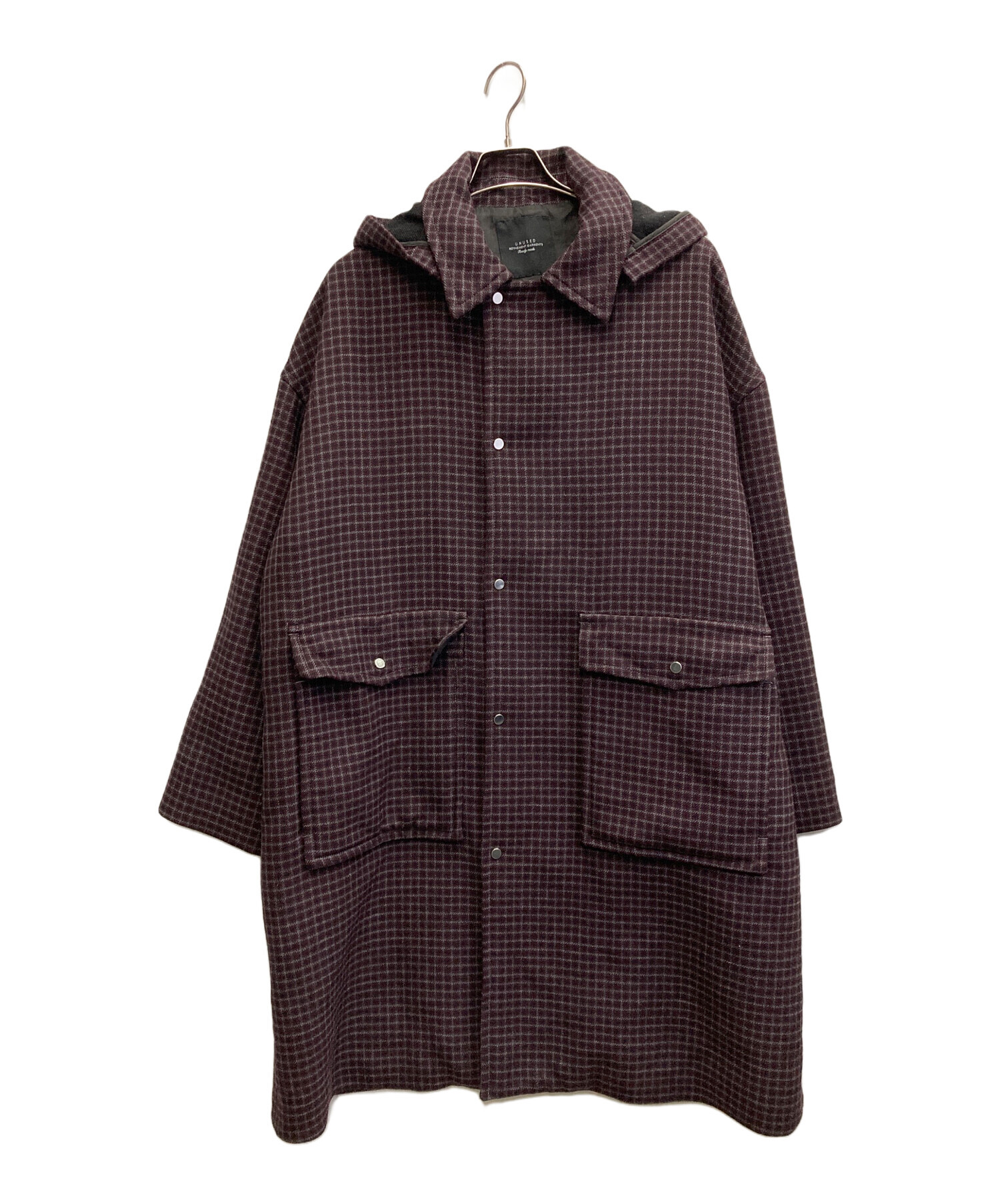 unused チェックコートUNUSED（アンユーズド）チェックコート18aw