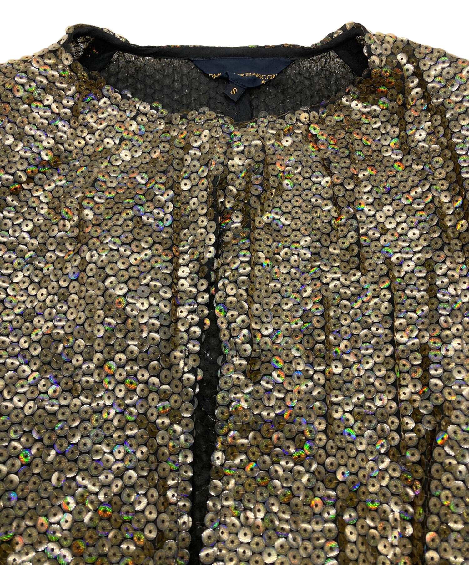 S*）様 60美品 コムデギャルソン スパンコール ボタンレスジャケット S 中古・古着通販】COMME des GARCONS (コムデギャルソン) 90'S