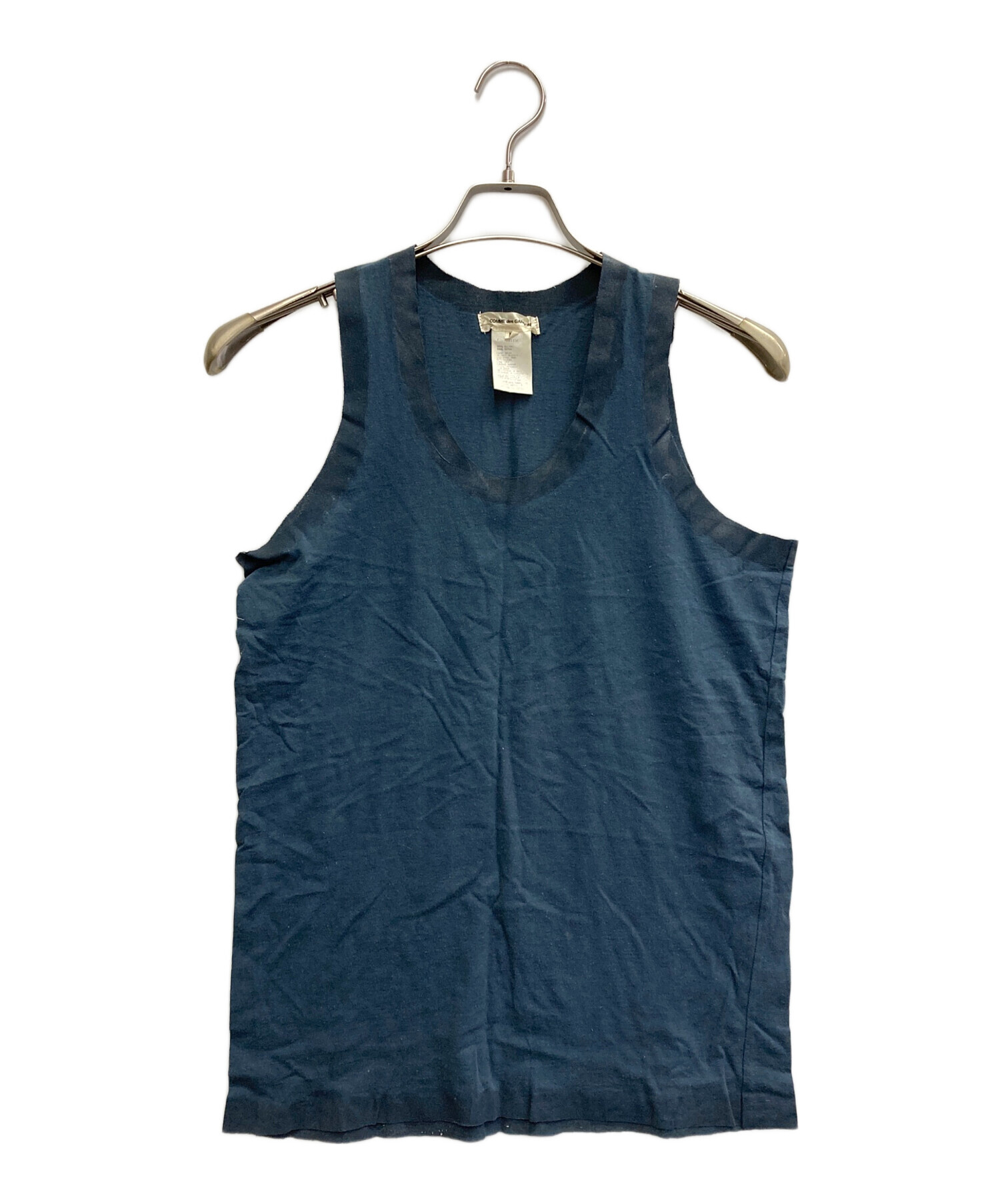 COMME des GARCONS ノースリーブ ネイビー 中古・古着通販】COMME des GARCONS (コムデギャルソン) アーカイブ