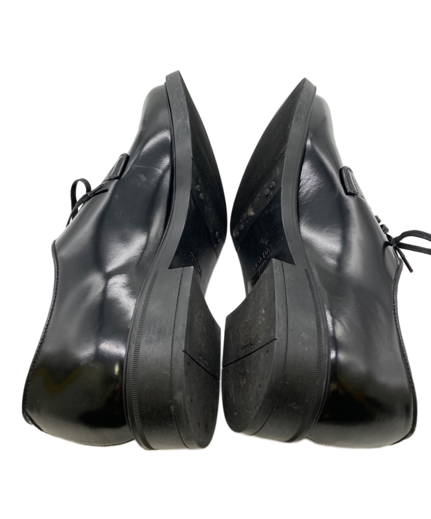 中古・古着通販】PRADA (プラダ) プレーントゥドレスシューズ ブラック