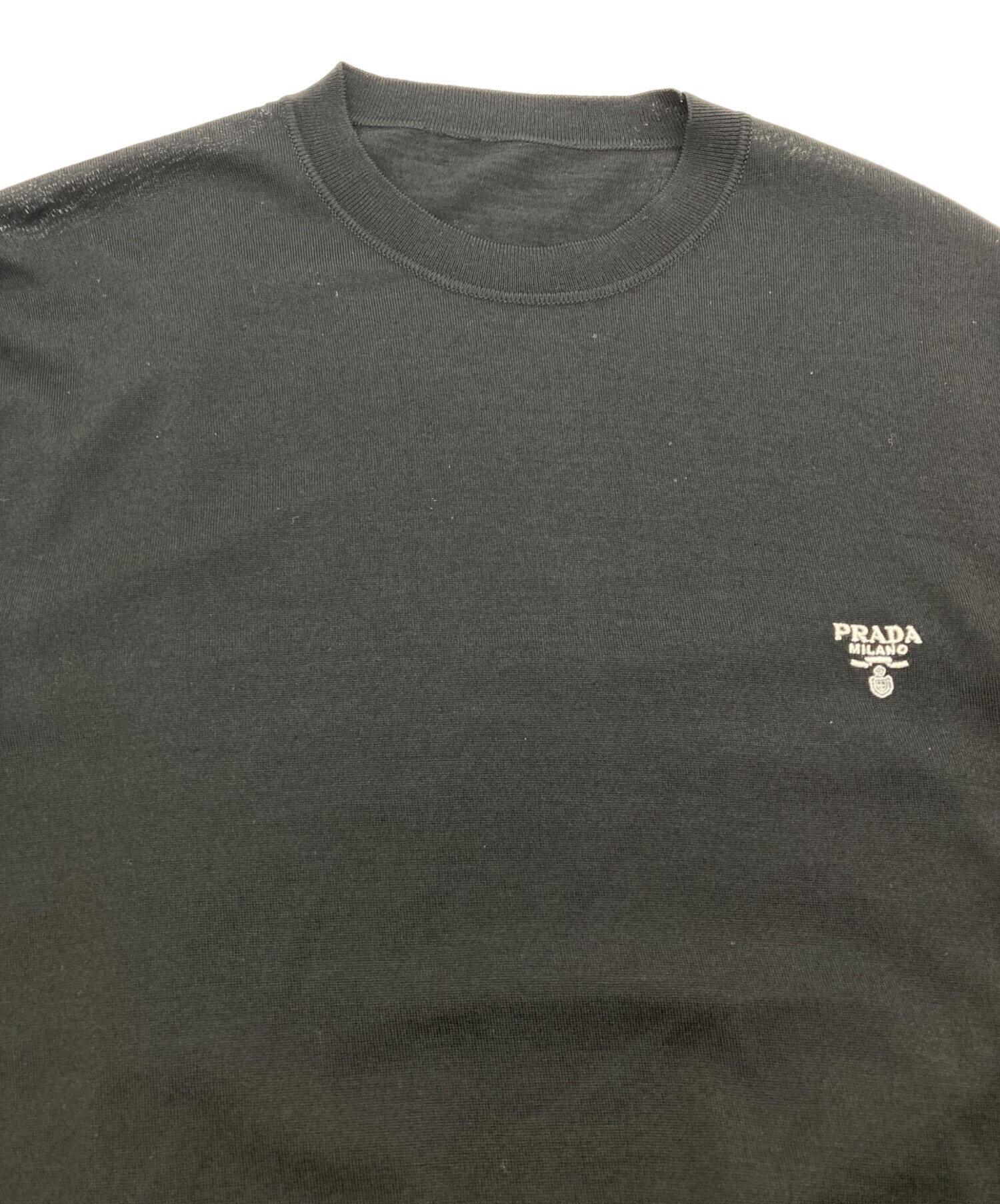 中古・古着通販】PRADA (プラダ) スーパーファインウール クルーネック 