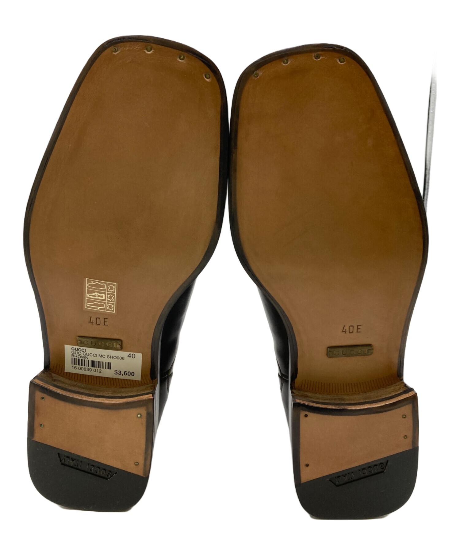 中古・古着通販】GUCCI (グッチ) スクエアトゥサイドゴアブーツ